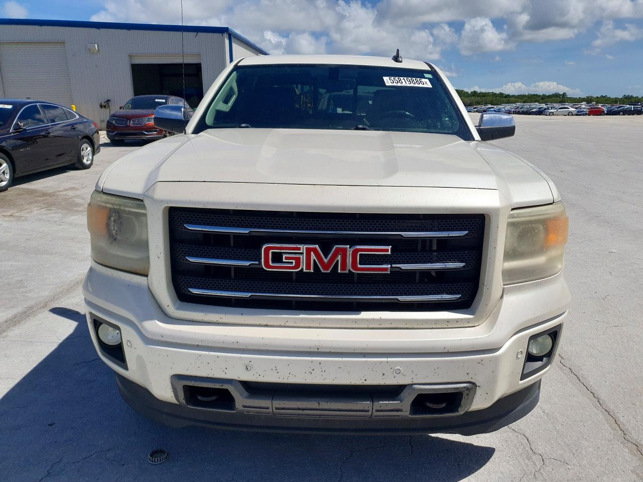 2015 Gmc Sierra K1500 Slt White vin: 3GTU2VEC4FG409490