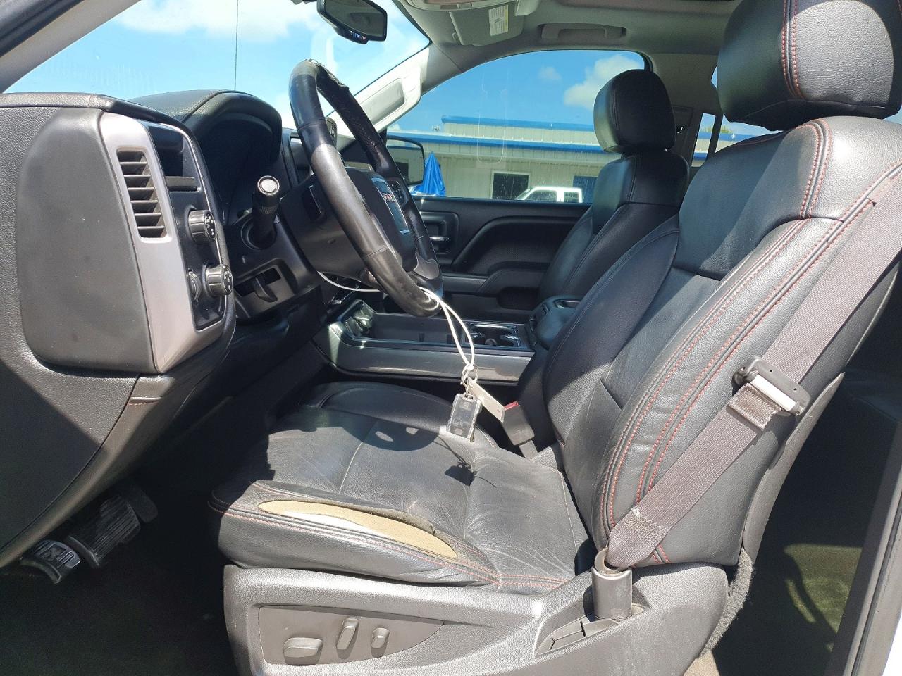 2015 Gmc Sierra K1500 Slt White vin: 3GTU2VEC4FG409490