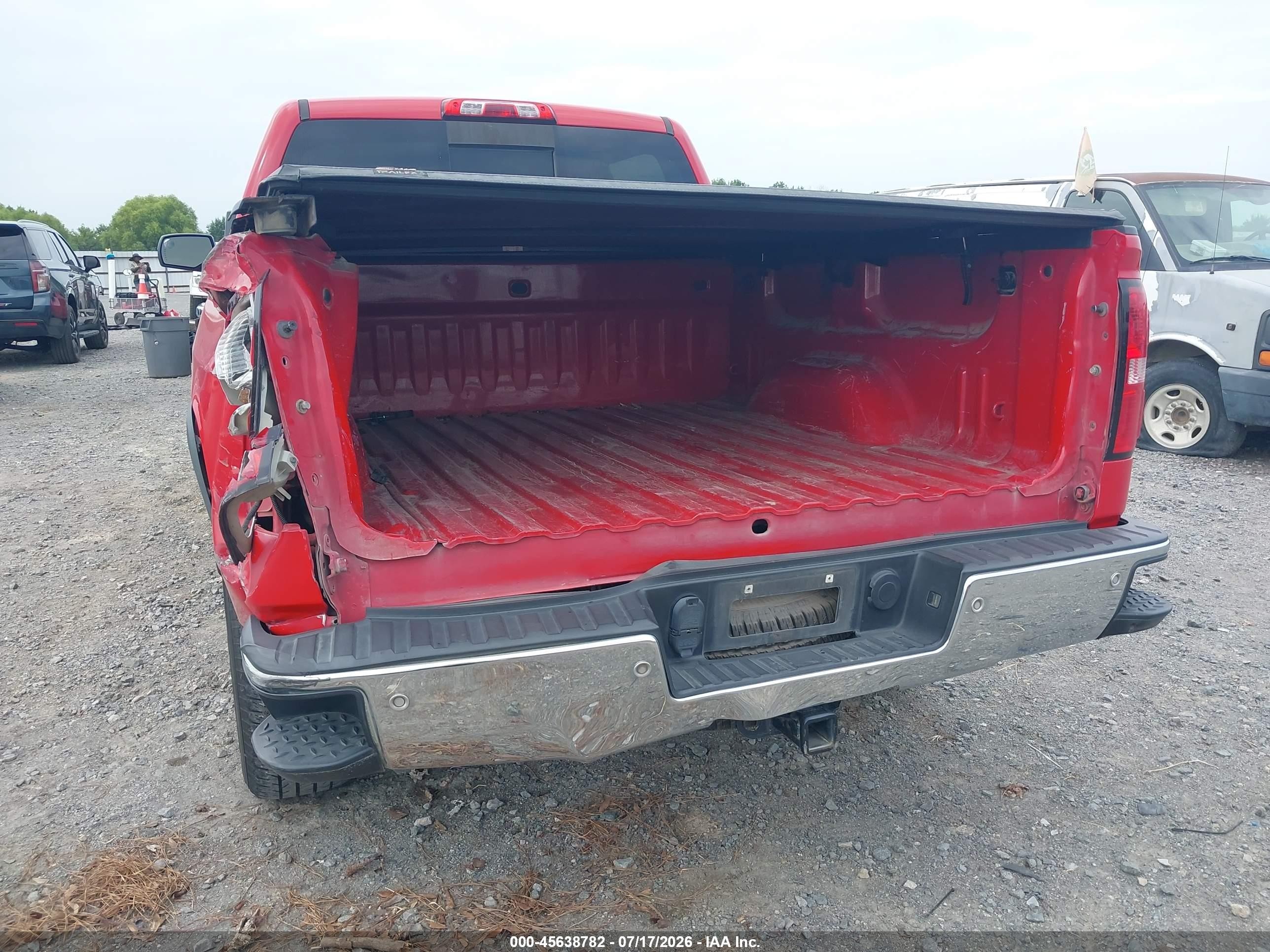 2015 Gmc Sierra 1500 Slt Red vin: 3GTU2VEC4FG450086