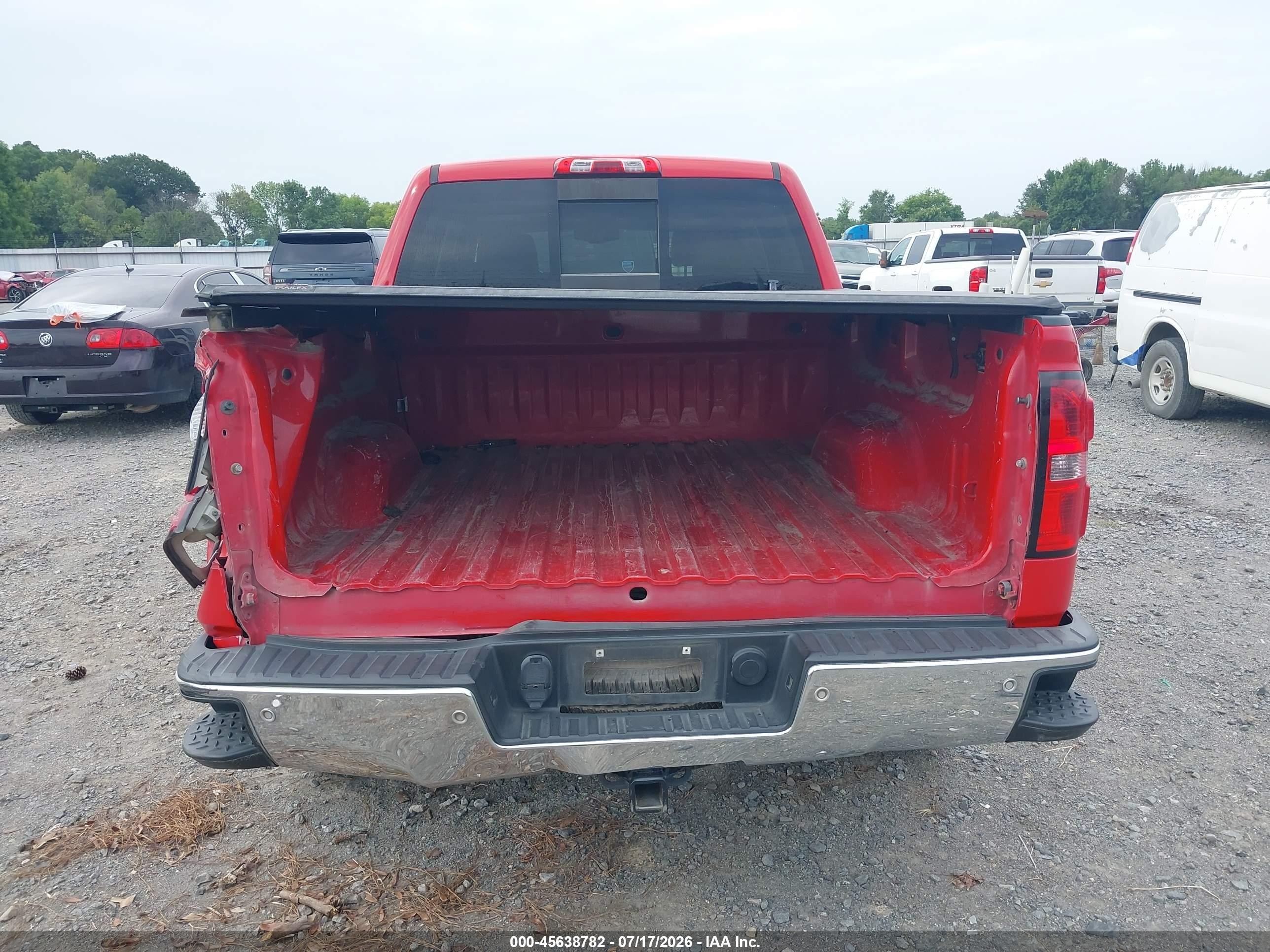 2015 Gmc Sierra 1500 Slt Red vin: 3GTU2VEC4FG450086