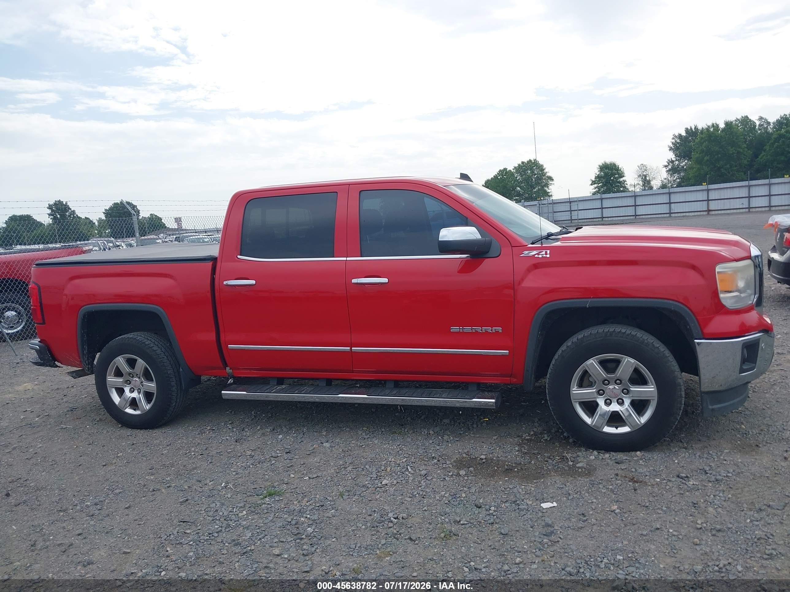 2015 Gmc Sierra 1500 Slt Red vin: 3GTU2VEC4FG450086