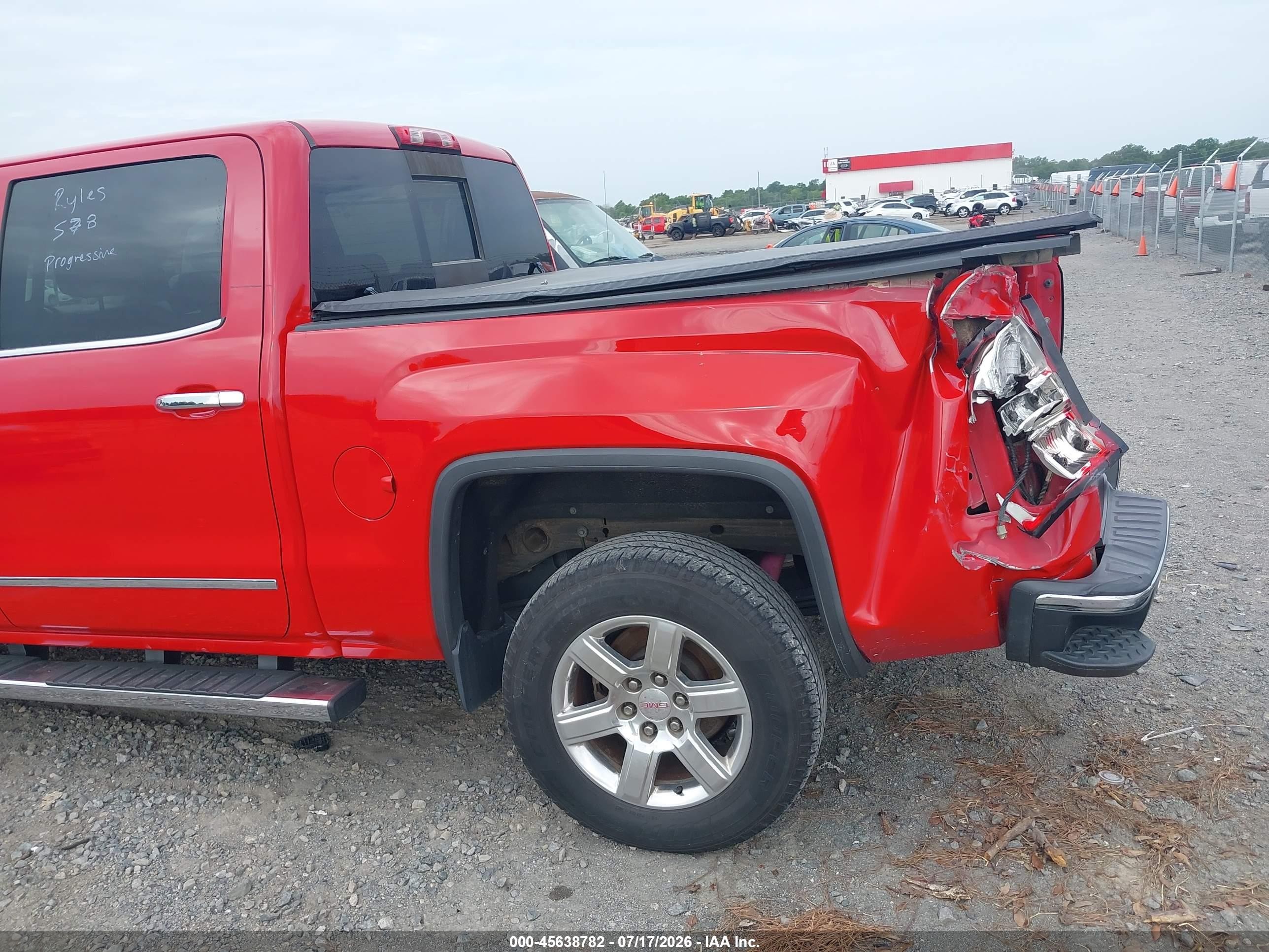 2015 Gmc Sierra 1500 Slt Red vin: 3GTU2VEC4FG450086