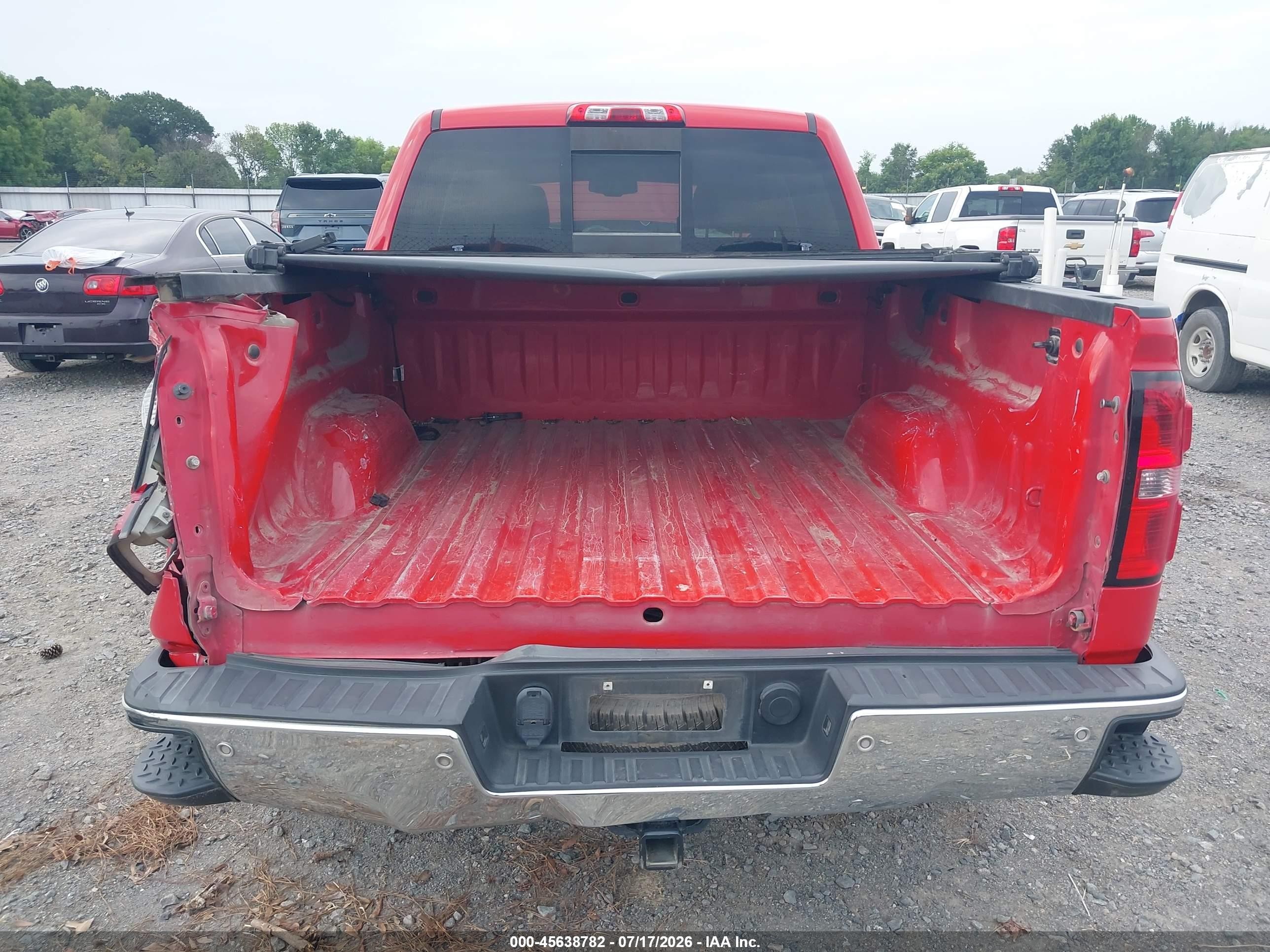 2015 Gmc Sierra 1500 Slt Red vin: 3GTU2VEC4FG450086