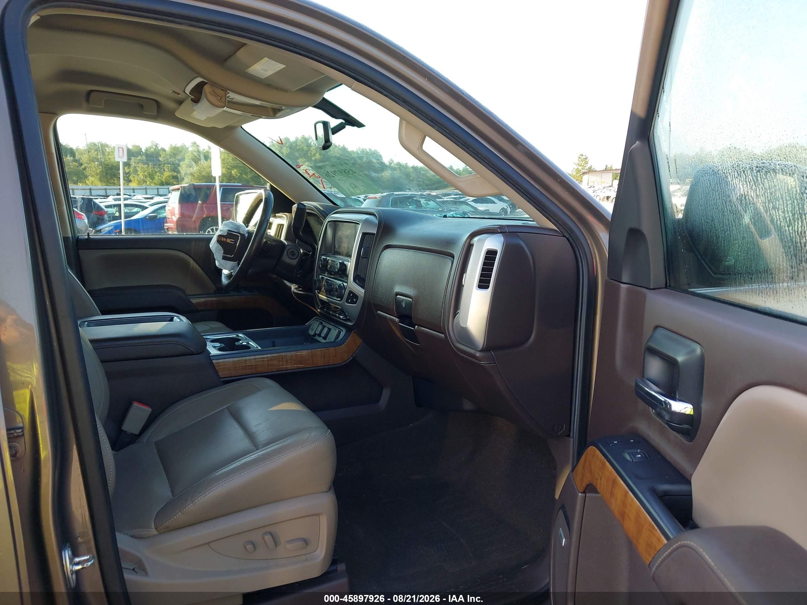 2015 Gmc Sierra 1500 Slt Brown vin: 3GTU2VEC4FG460987