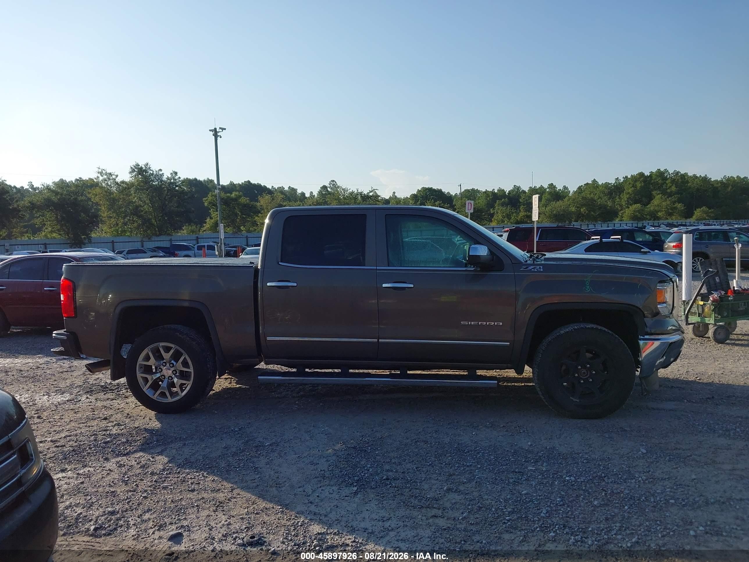 2015 Gmc Sierra 1500 Slt Brown vin: 3GTU2VEC4FG460987