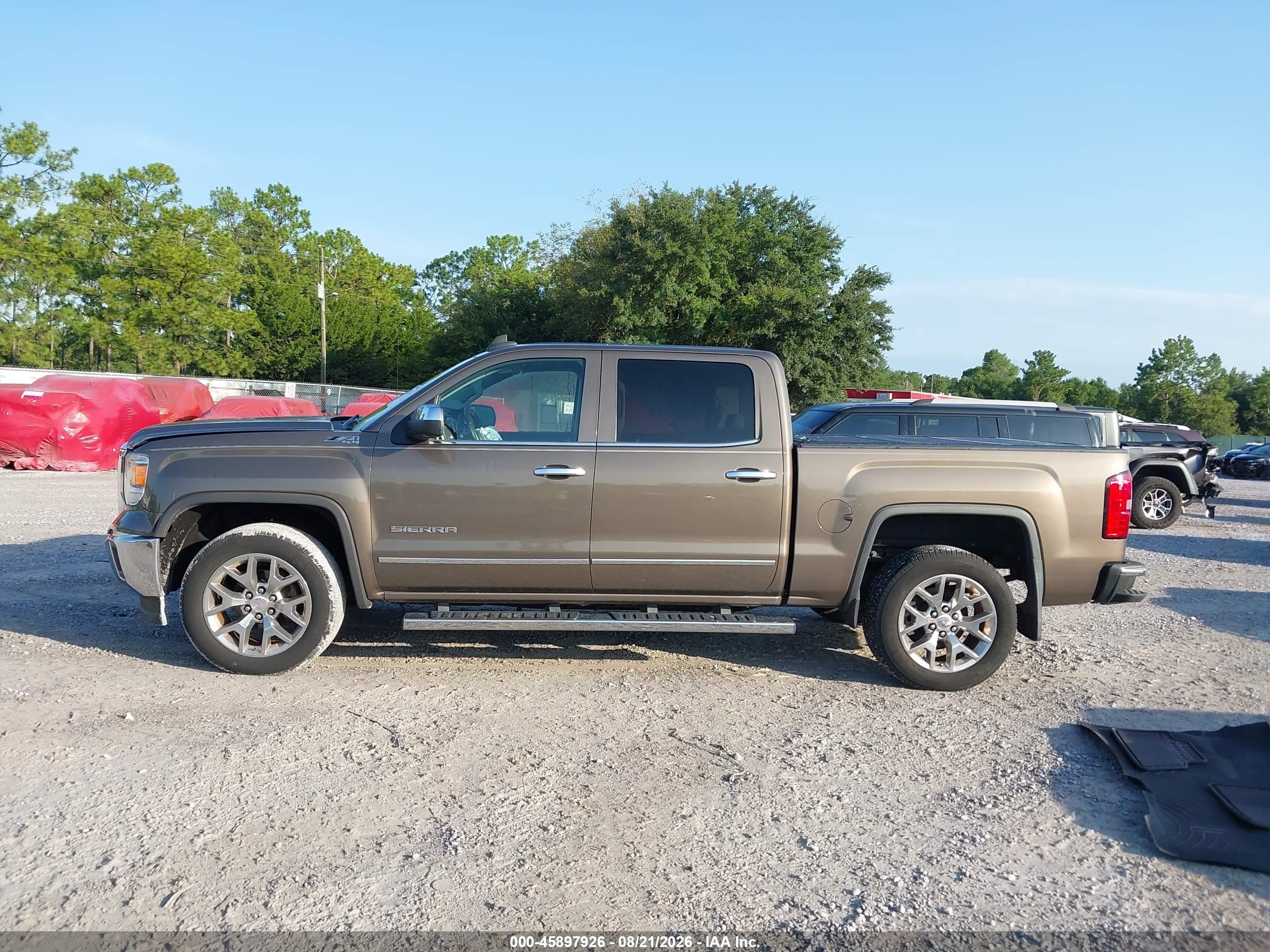 2015 Gmc Sierra 1500 Slt Brown vin: 3GTU2VEC4FG460987