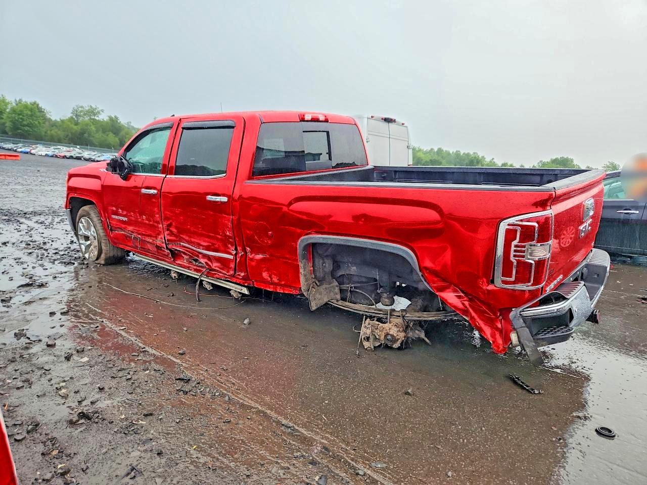 2014 Gmc Sierra K1500 Slt Red vin: 3GTU2VEC5EG132959