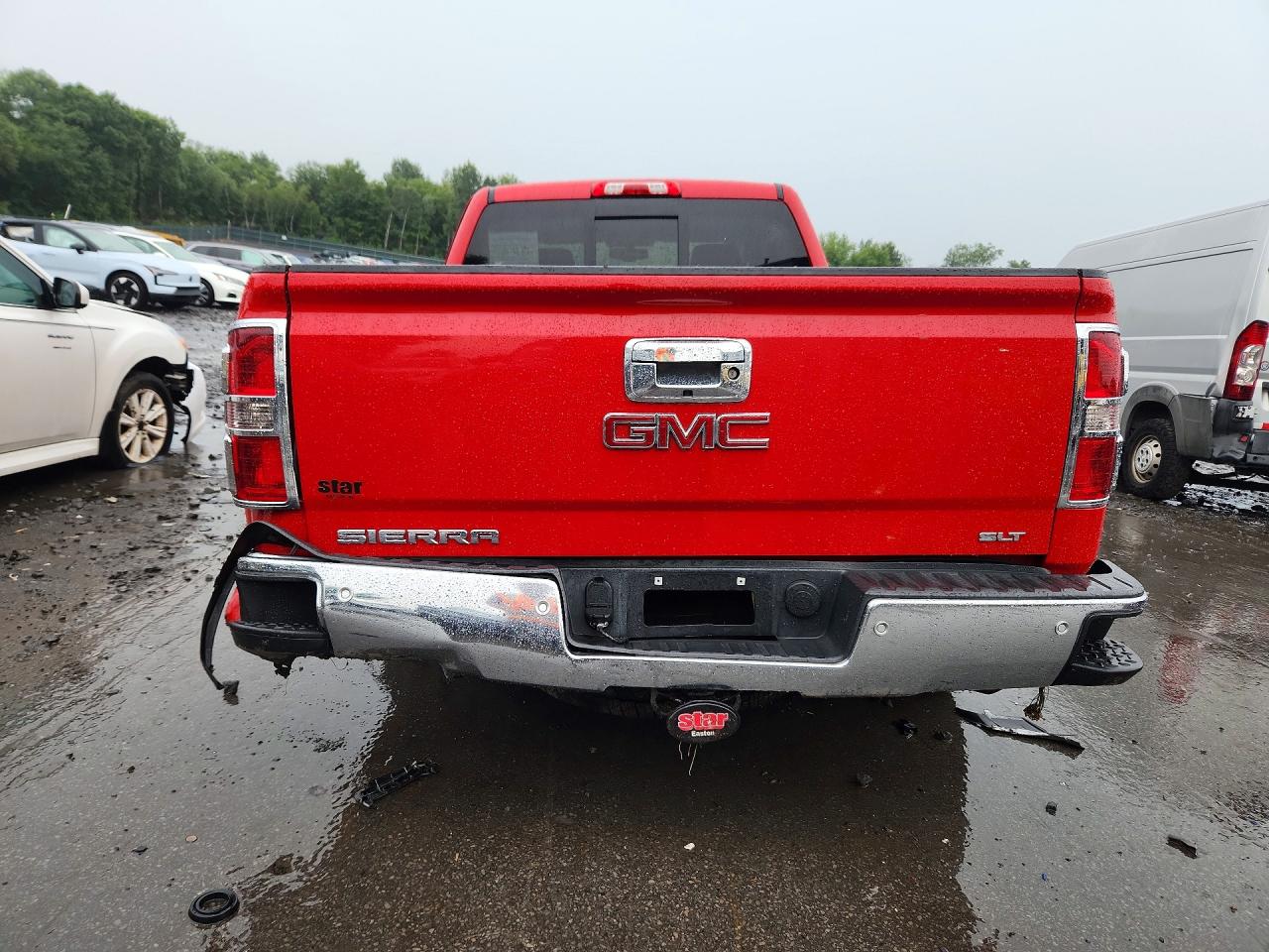 2014 Gmc Sierra K1500 Slt Red vin: 3GTU2VEC5EG132959