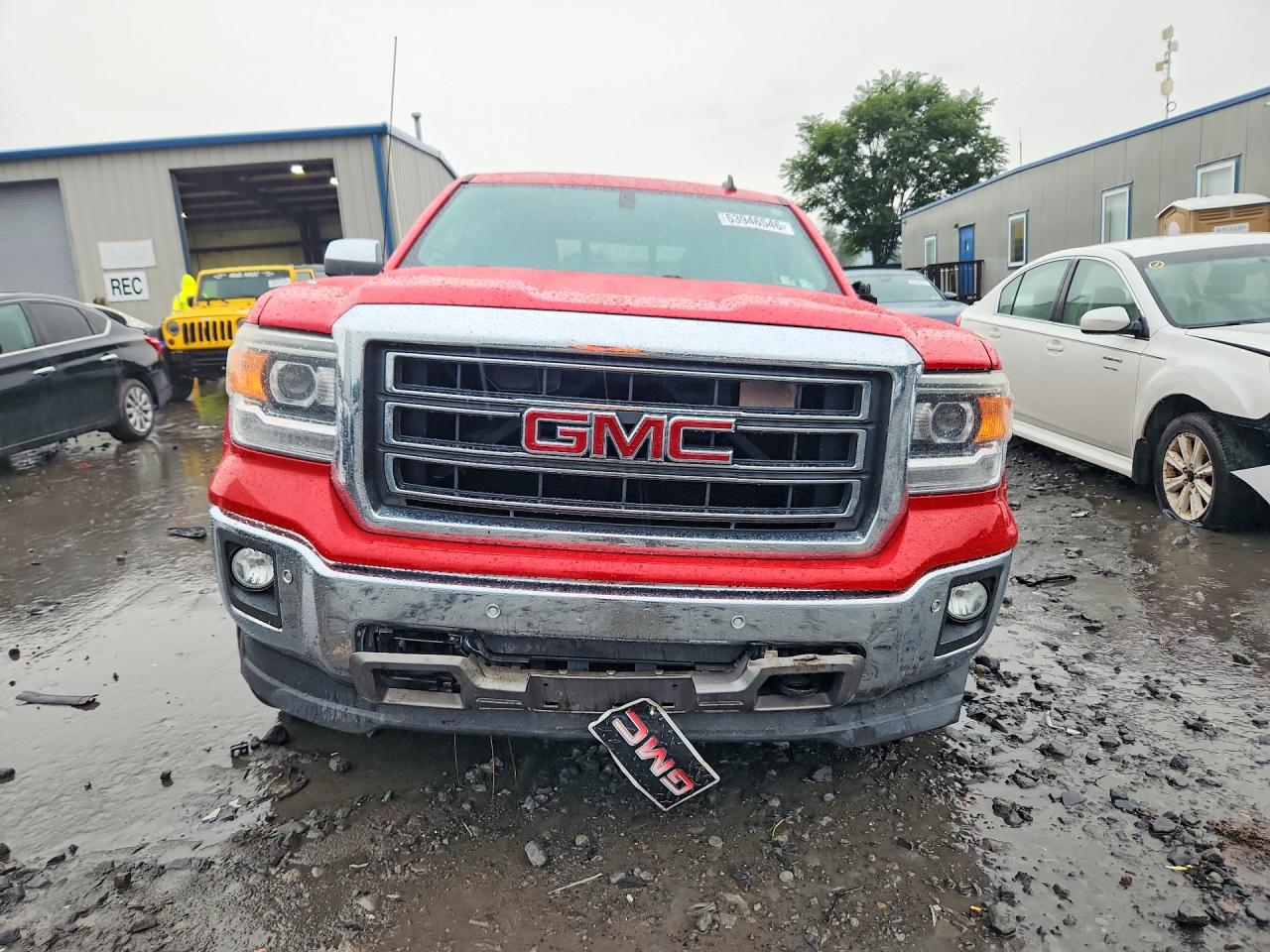 2014 Gmc Sierra K1500 Slt Red vin: 3GTU2VEC5EG132959