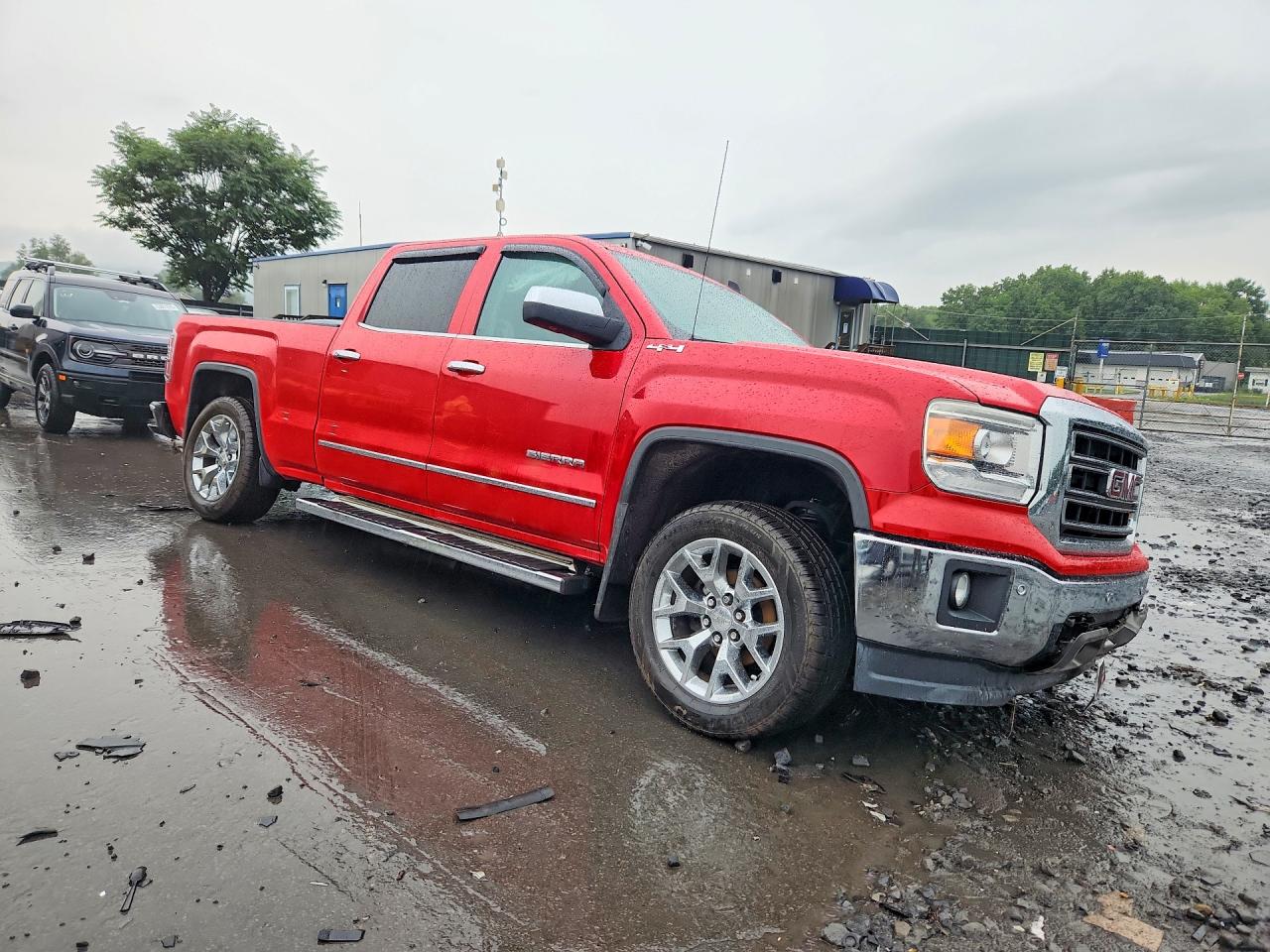 2014 Gmc Sierra K1500 Slt Red vin: 3GTU2VEC5EG132959