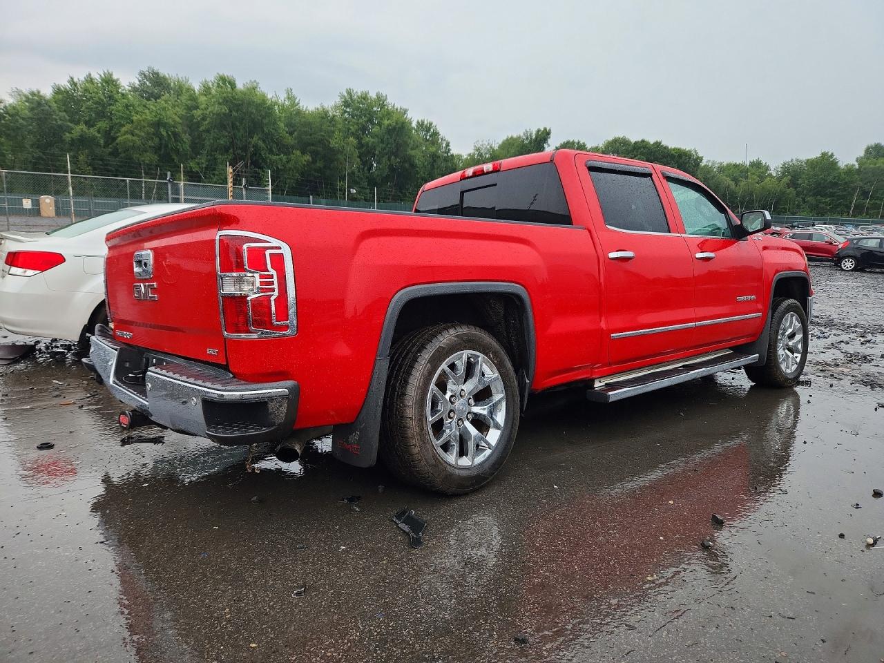 2014 Gmc Sierra K1500 Slt Red vin: 3GTU2VEC5EG132959