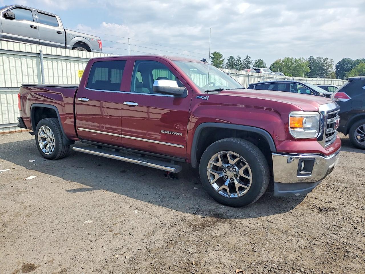 2014 Gmc Sierra K1500 Slt Maroon vin: 3GTU2VEC5EG191171