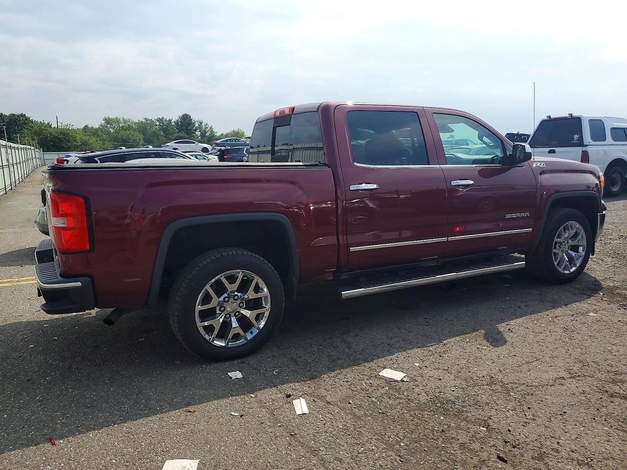 2014 Gmc Sierra K1500 Slt Maroon vin: 3GTU2VEC5EG191171