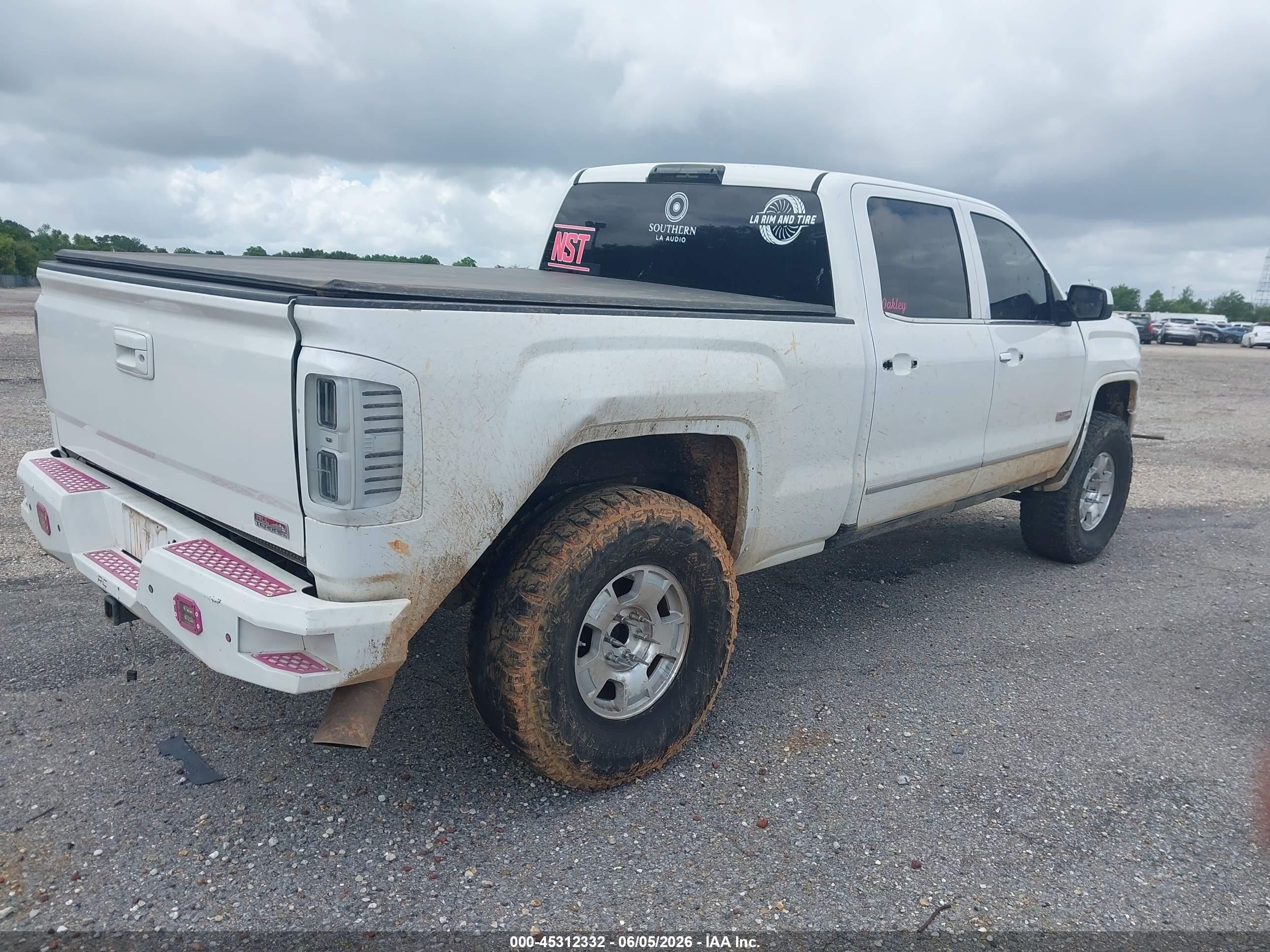 2014 Gmc Sierra 1500 Slt Белый vin: 3GTU2VEC5EG311910