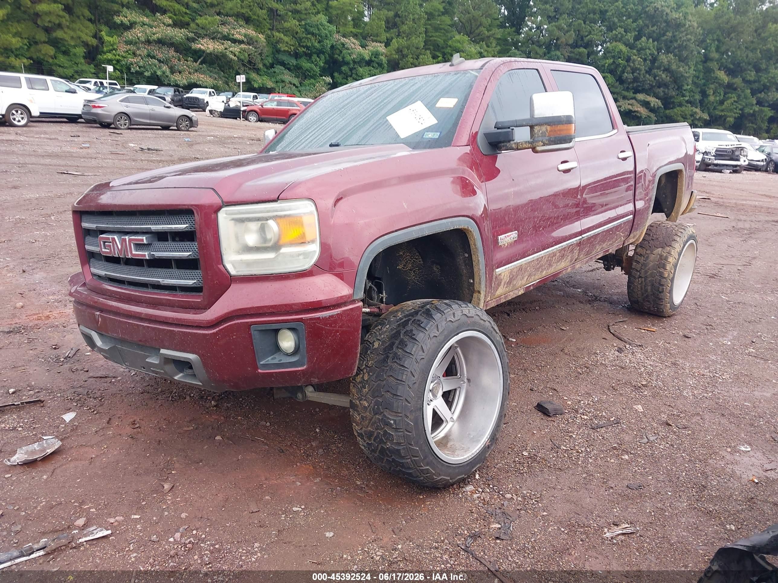 2014 Gmc Sierra 1500 Slt Темно-бордовый vin: 3GTU2VEC5EG451925