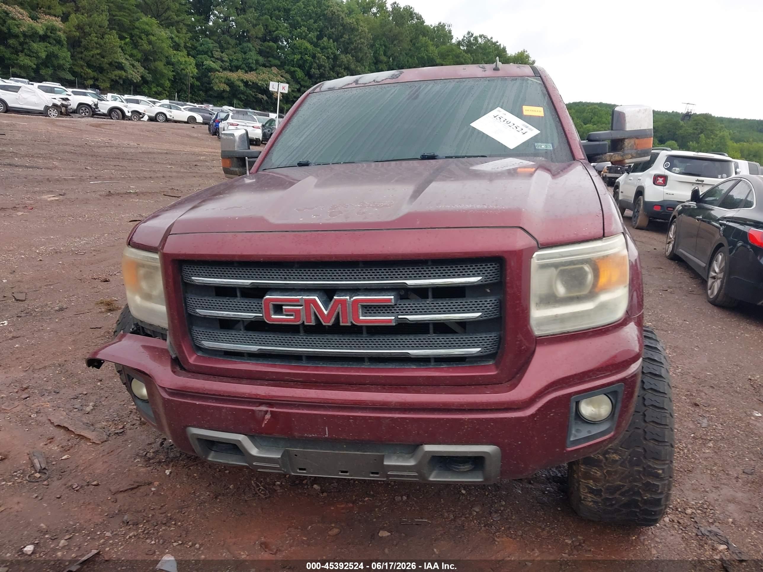 2014 Gmc Sierra 1500 Slt Темно-бордовый vin: 3GTU2VEC5EG451925