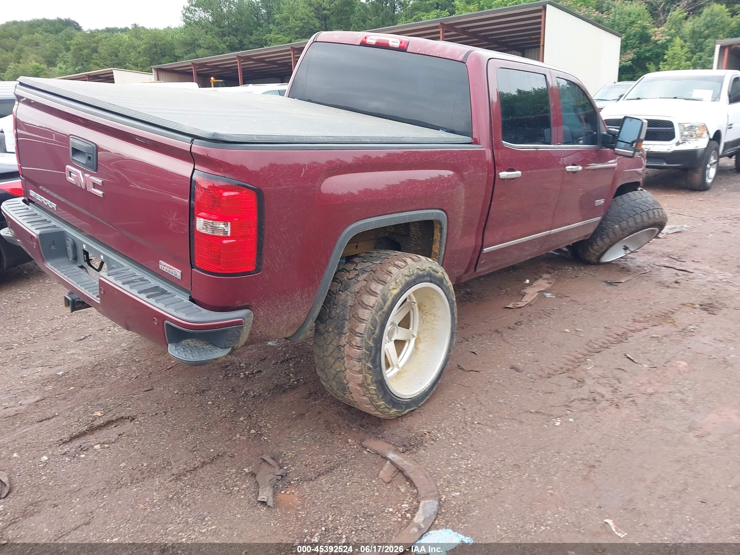 2014 Gmc Sierra 1500 Slt Темно-бордовый vin: 3GTU2VEC5EG451925