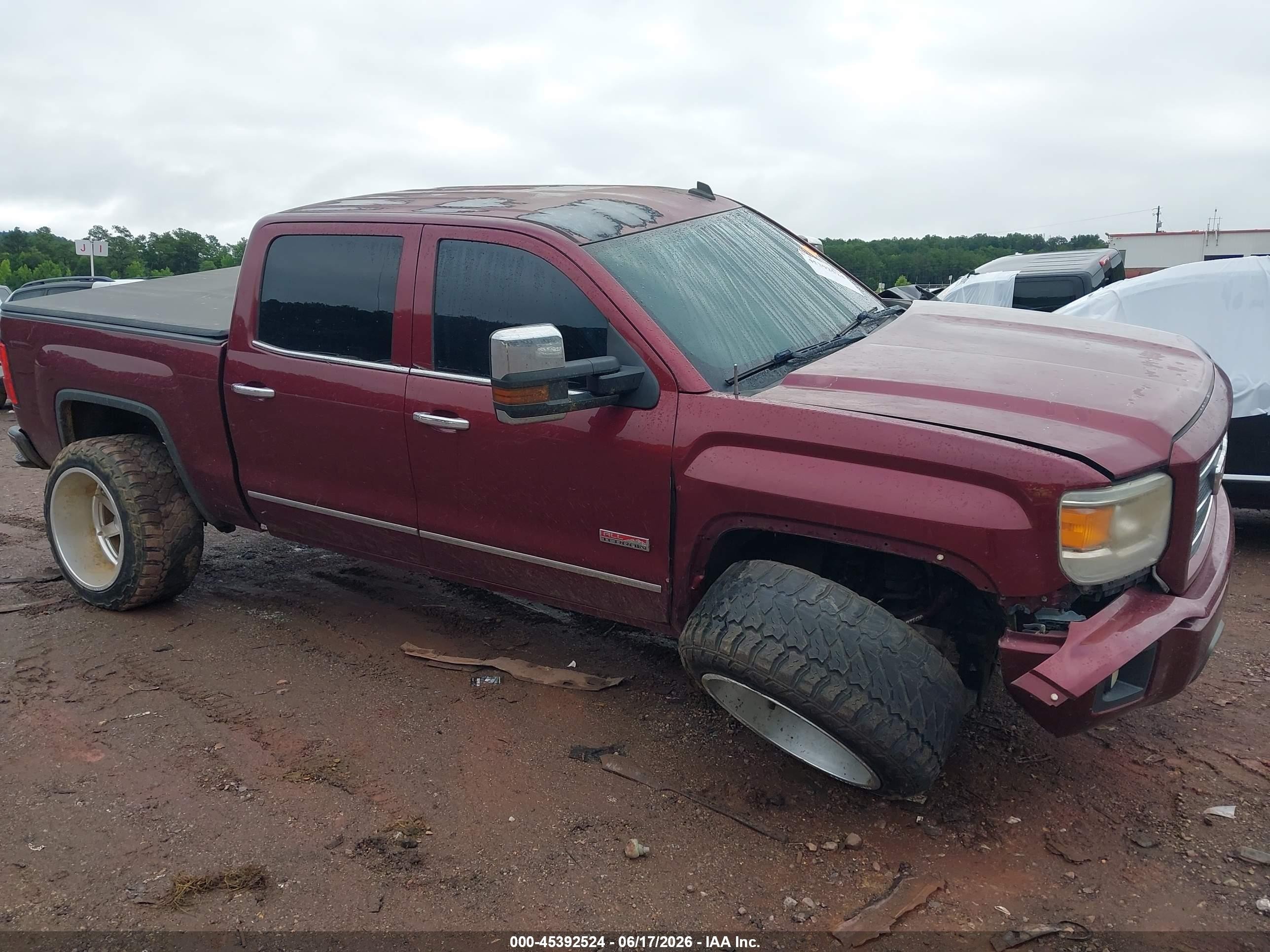 2014 Gmc Sierra 1500 Slt Темно-бордовый vin: 3GTU2VEC5EG451925