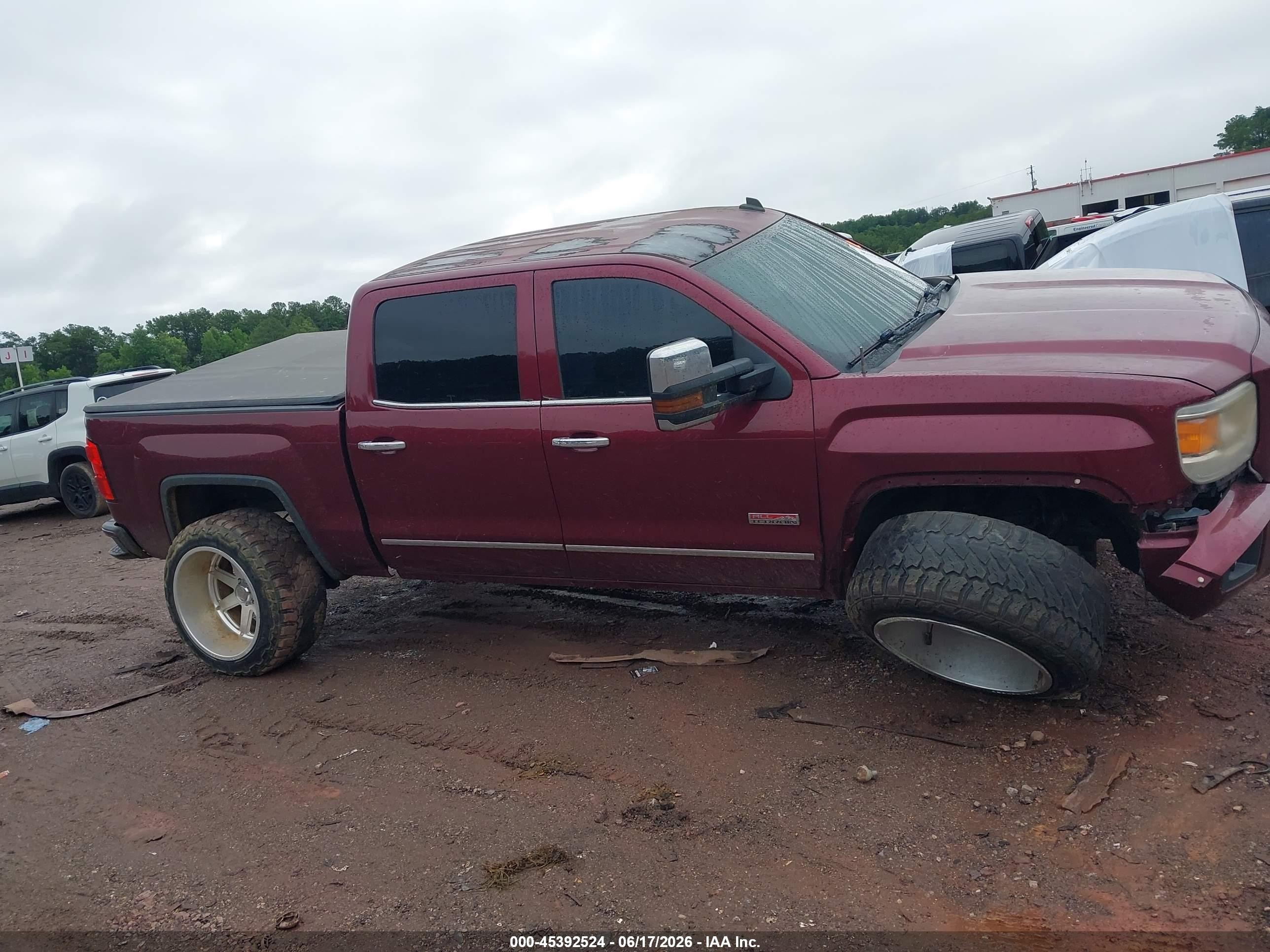 2014 Gmc Sierra 1500 Slt Темно-бордовый vin: 3GTU2VEC5EG451925
