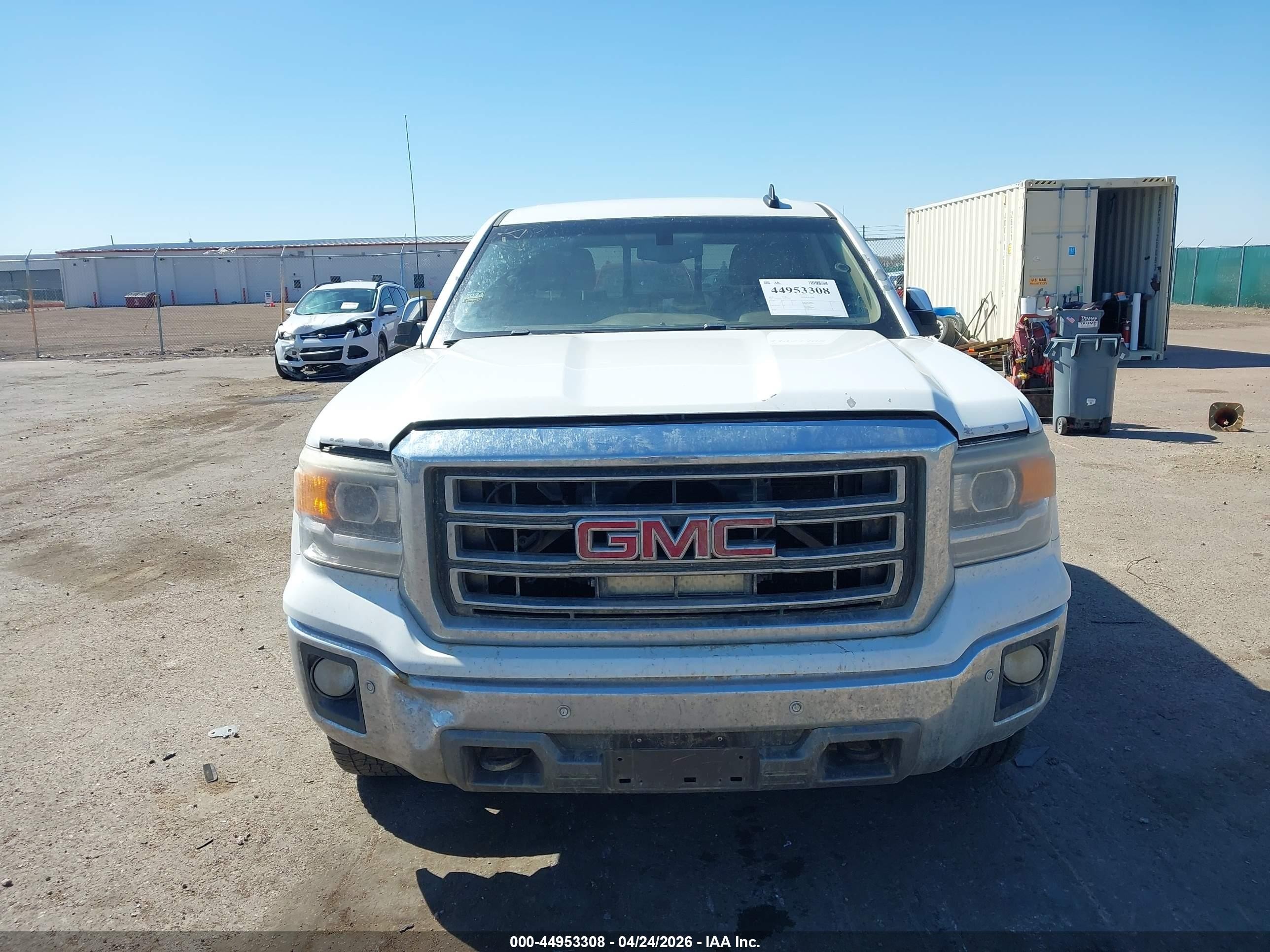 2015 Gmc Sierra 1500 Slt White vin: 3GTU2VEC5FG118626