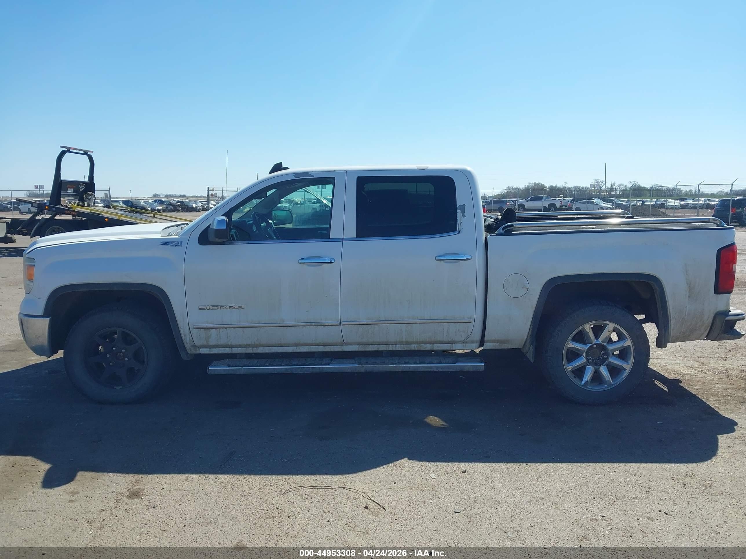 2015 Gmc Sierra 1500 Slt White vin: 3GTU2VEC5FG118626