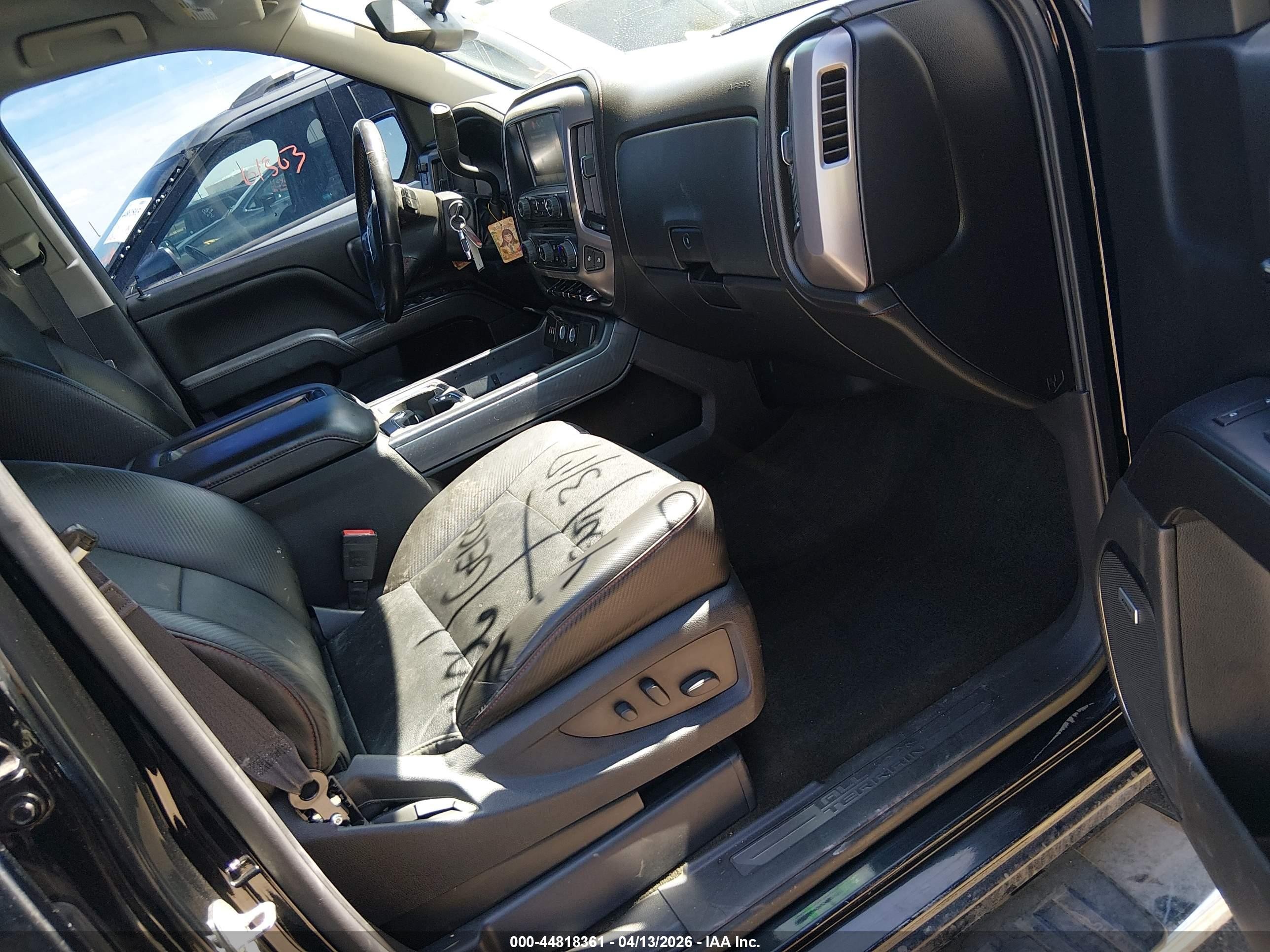 2015 Gmc Sierra 1500 Slt Black vin: 3GTU2VEC5FG145034