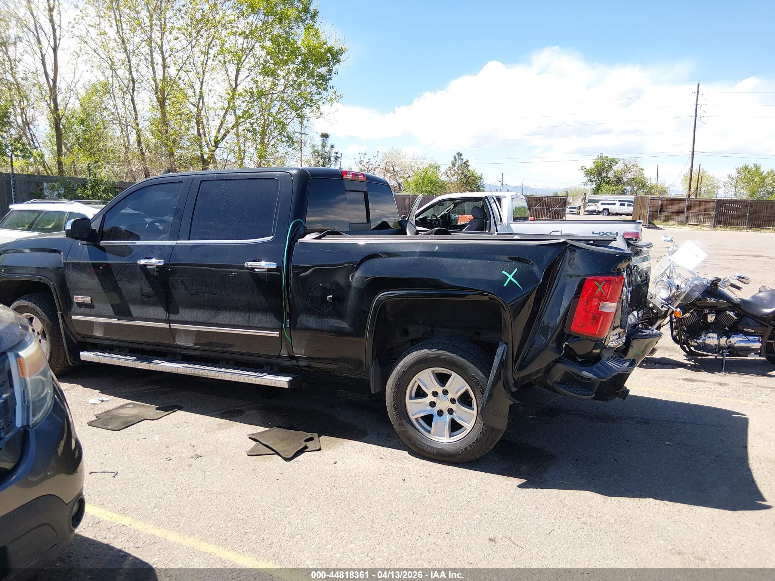 2015 Gmc Sierra 1500 Slt Black vin: 3GTU2VEC5FG145034