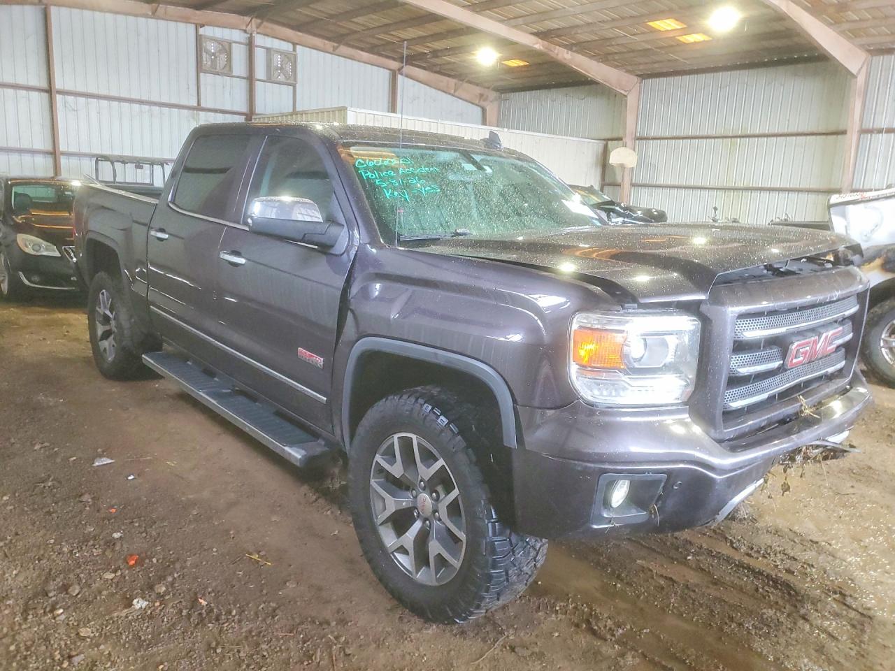 2015 Gmc Sierra K1500 Slt Black vin: 3GTU2VEC5FG251953