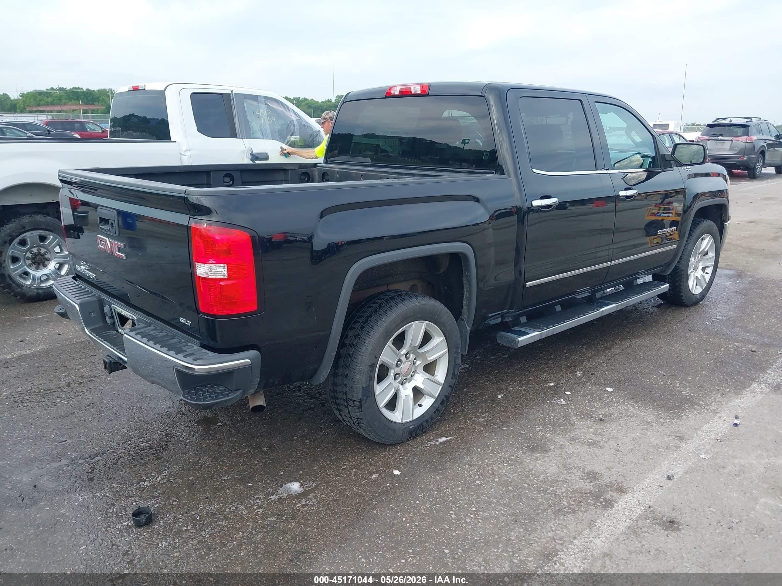 2015 Gmc Sierra 1500 Slt Черный vin: 3GTU2VEC5FG272883