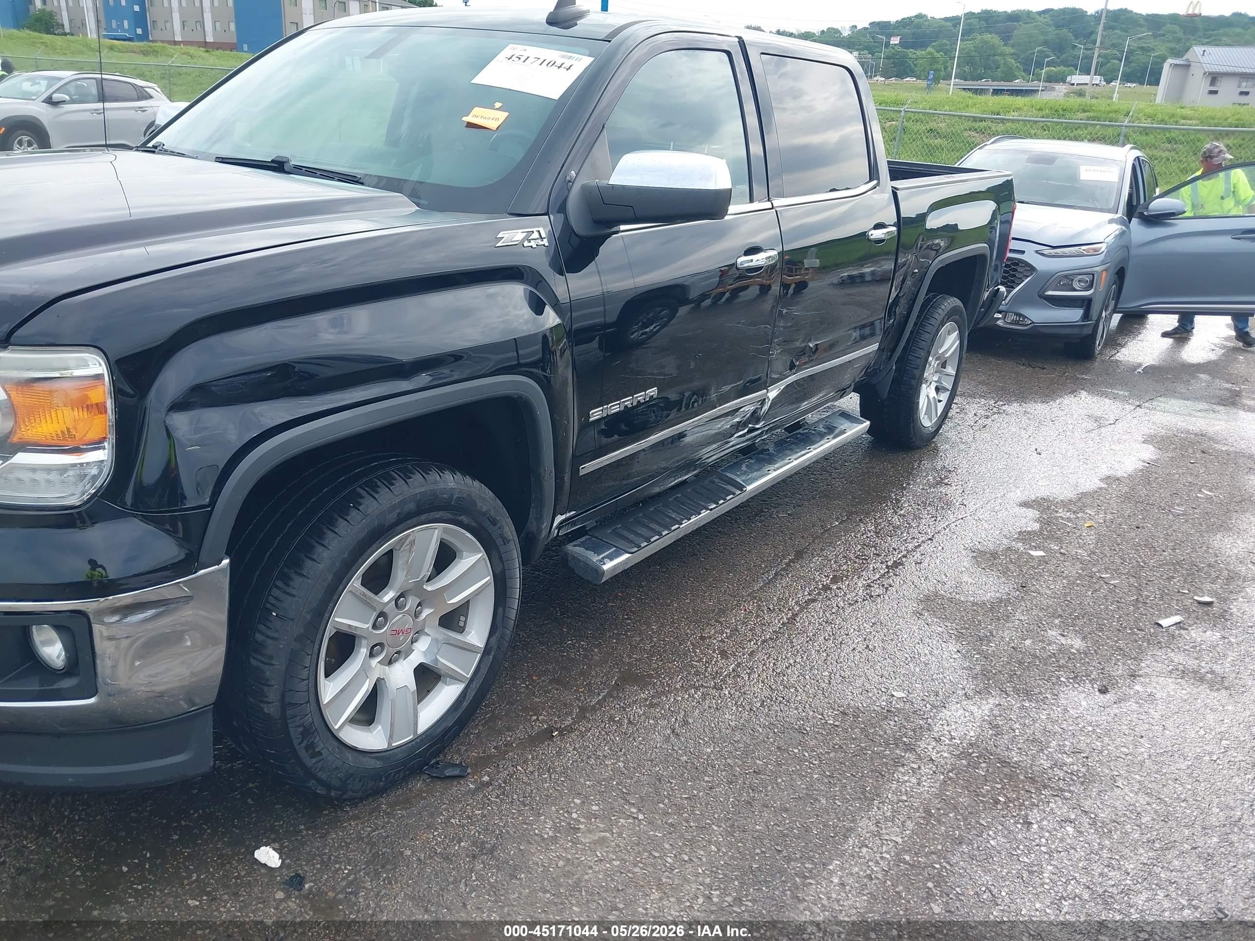 2015 Gmc Sierra 1500 Slt Черный vin: 3GTU2VEC5FG272883