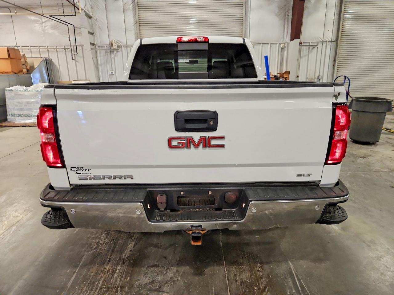 2015 Gmc Sierra K1500 Slt White vin: 3GTU2VEC5FG322794