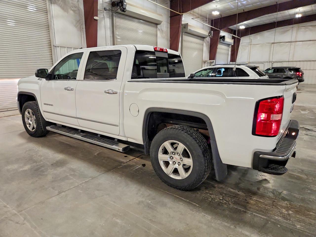 2015 Gmc Sierra K1500 Slt White vin: 3GTU2VEC5FG322794