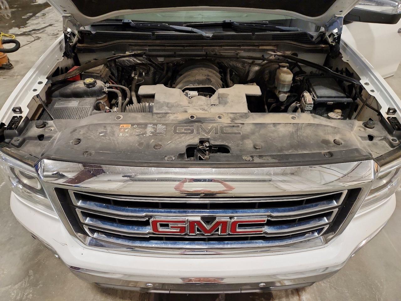 2015 Gmc Sierra K1500 Slt White vin: 3GTU2VEC5FG322794