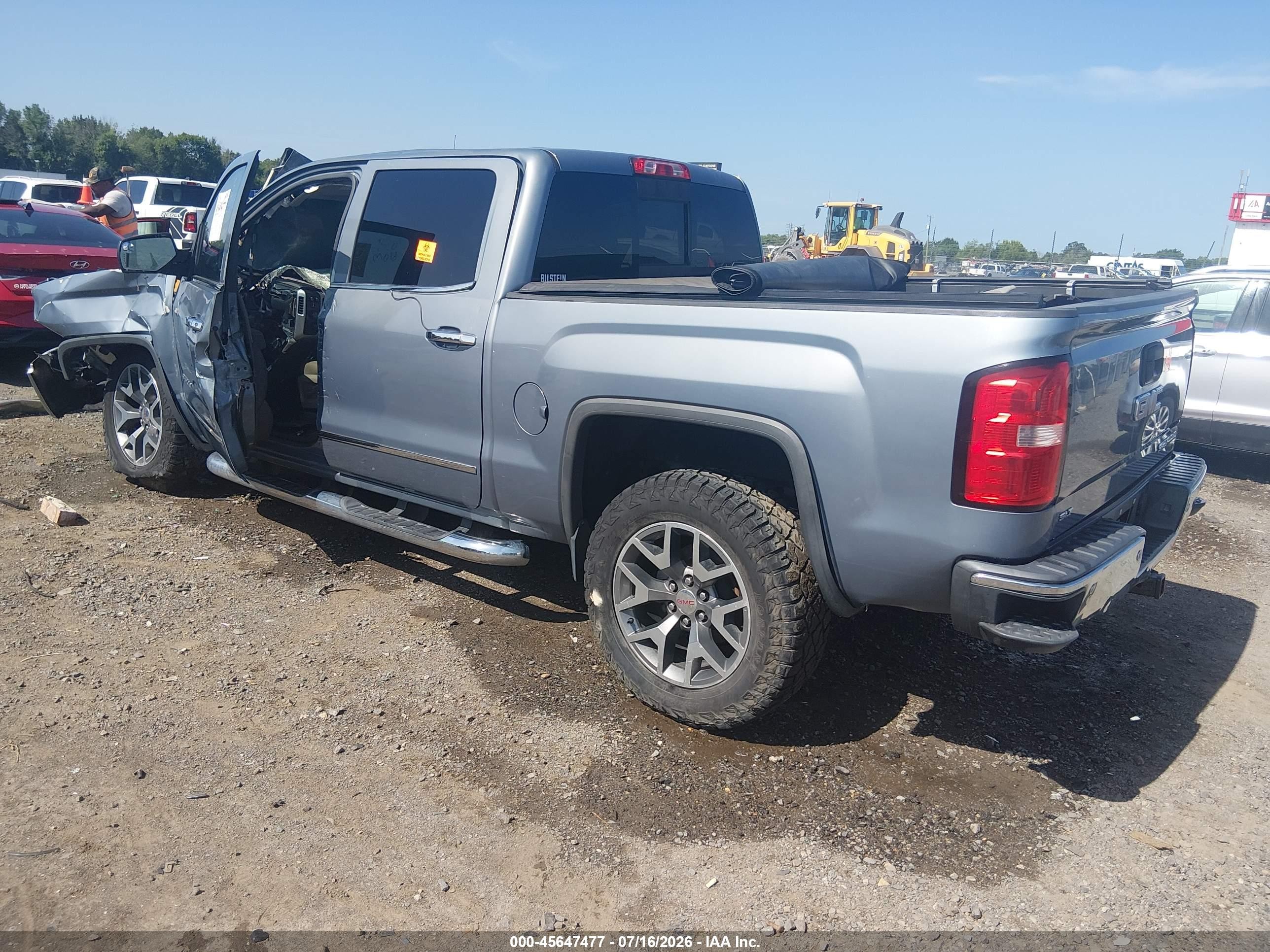 2015 Gmc Sierra 1500 Slt Light Blue vin: 3GTU2VEC5FG361627