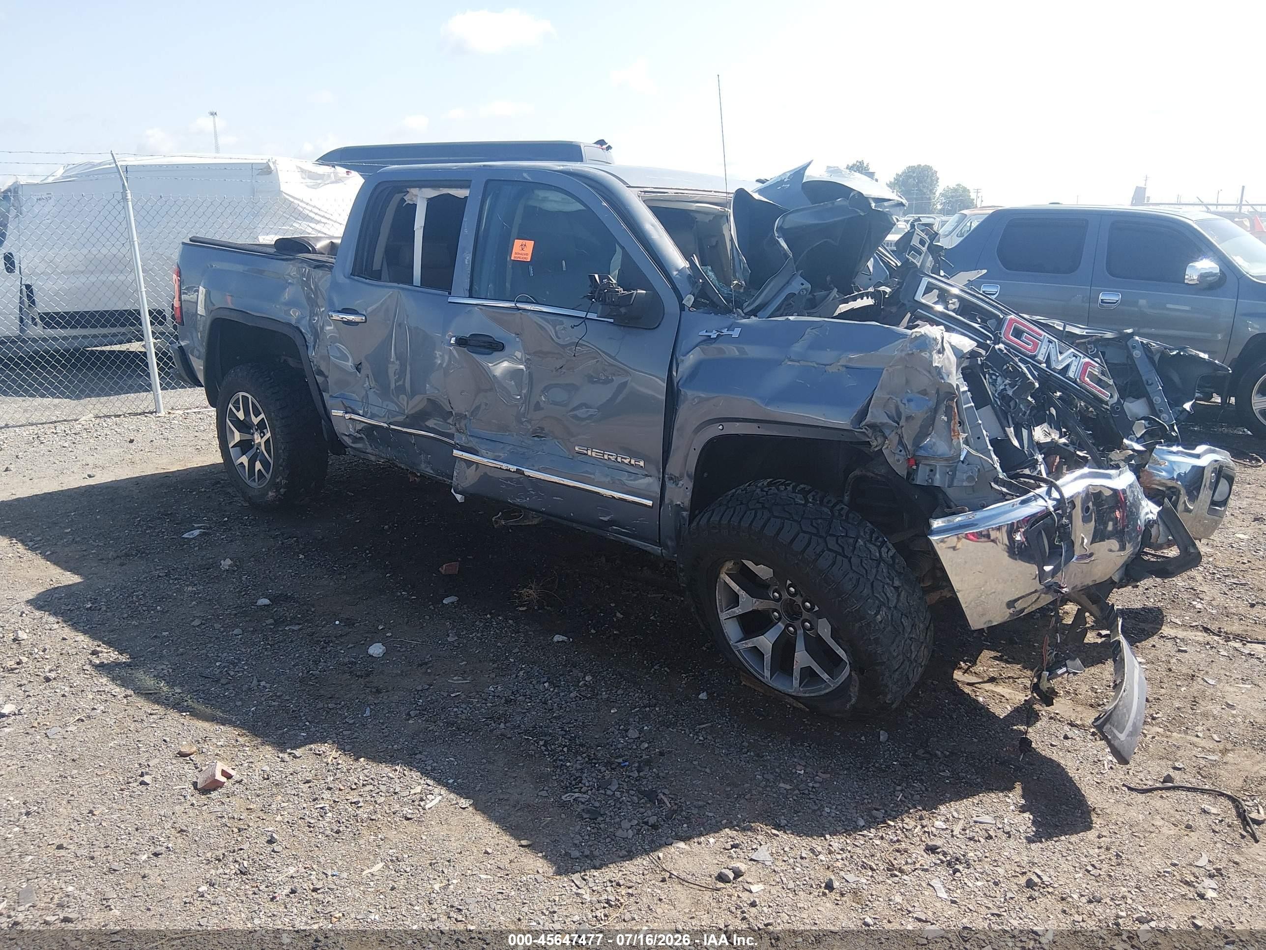2015 Gmc Sierra 1500 Slt Light Blue vin: 3GTU2VEC5FG361627