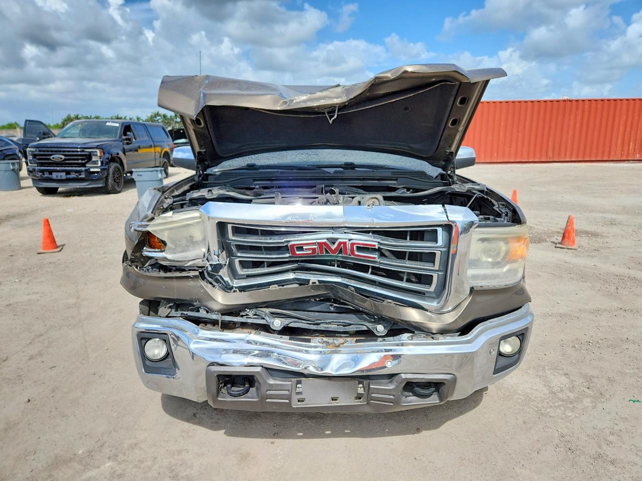 2014 Gmc Sierra K1500 Slt Серый vin: 3GTU2VEC6EG127835