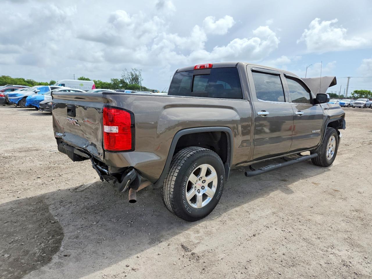 2014 Gmc Sierra K1500 Slt Серый vin: 3GTU2VEC6EG127835
