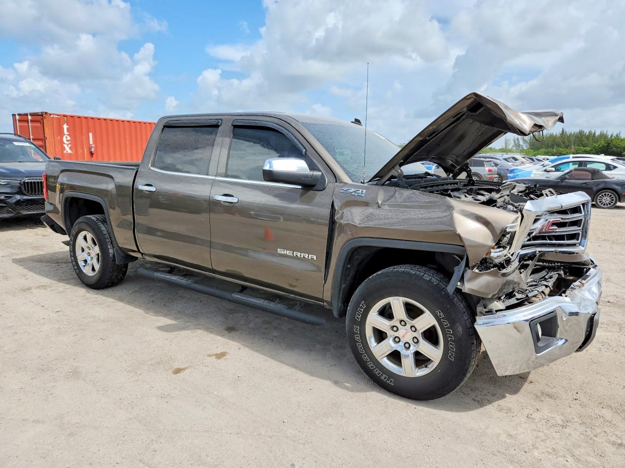 2014 Gmc Sierra K1500 Slt Серый vin: 3GTU2VEC6EG127835