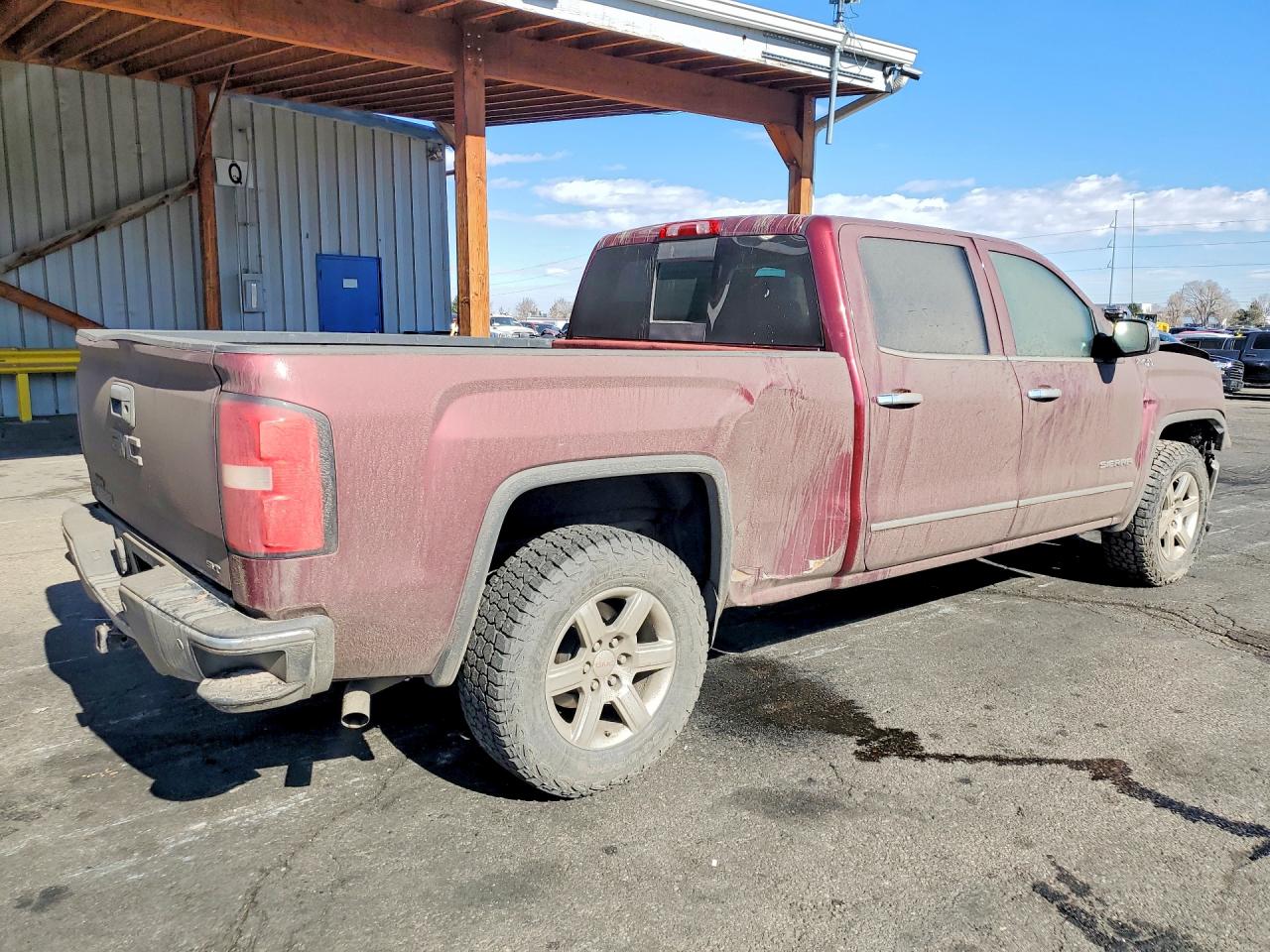 2014 Gmc Sierra K1500 Slt Maroon vin: 3GTU2VEC6EG135465