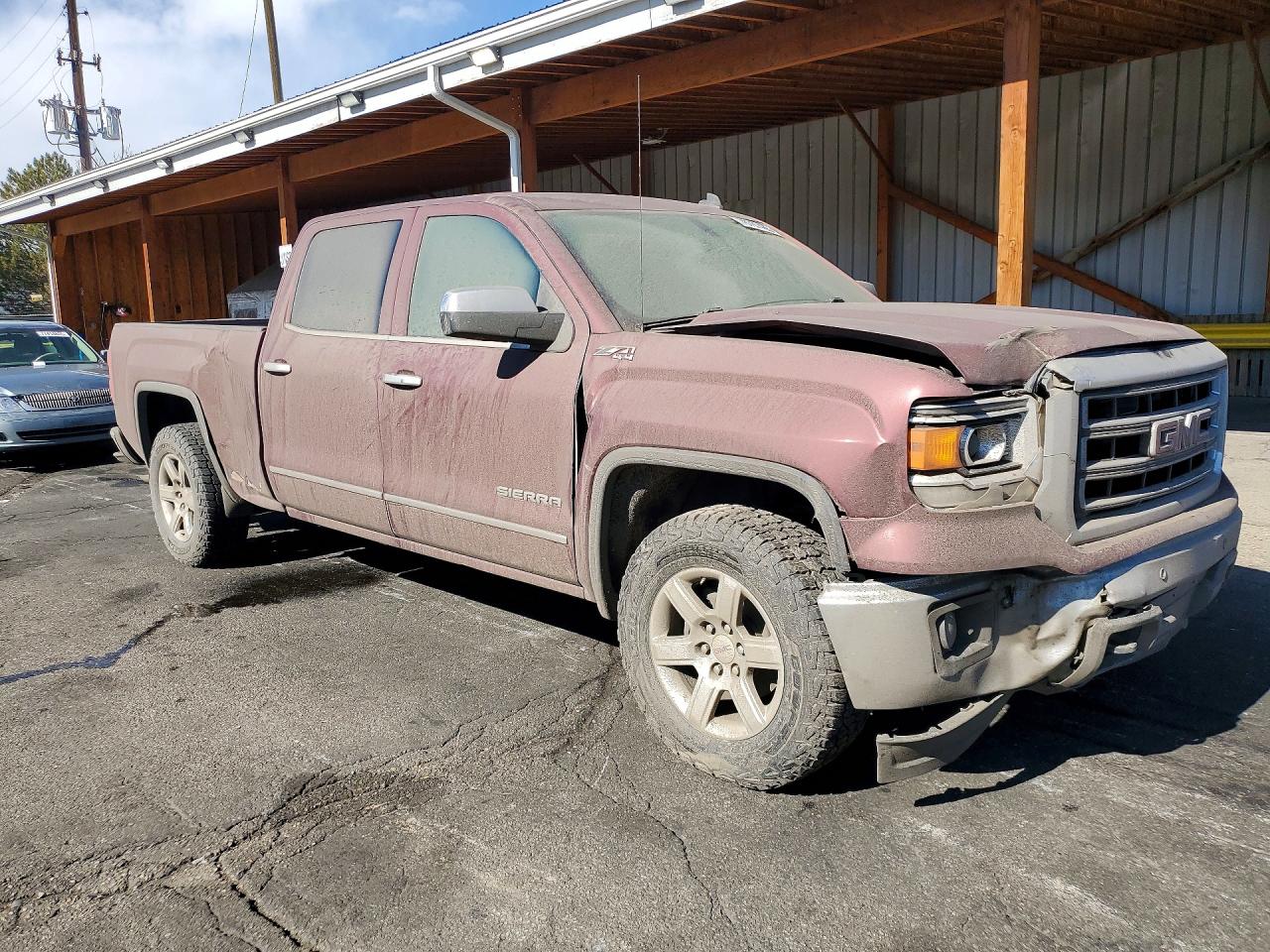 2014 Gmc Sierra K1500 Slt Maroon vin: 3GTU2VEC6EG135465