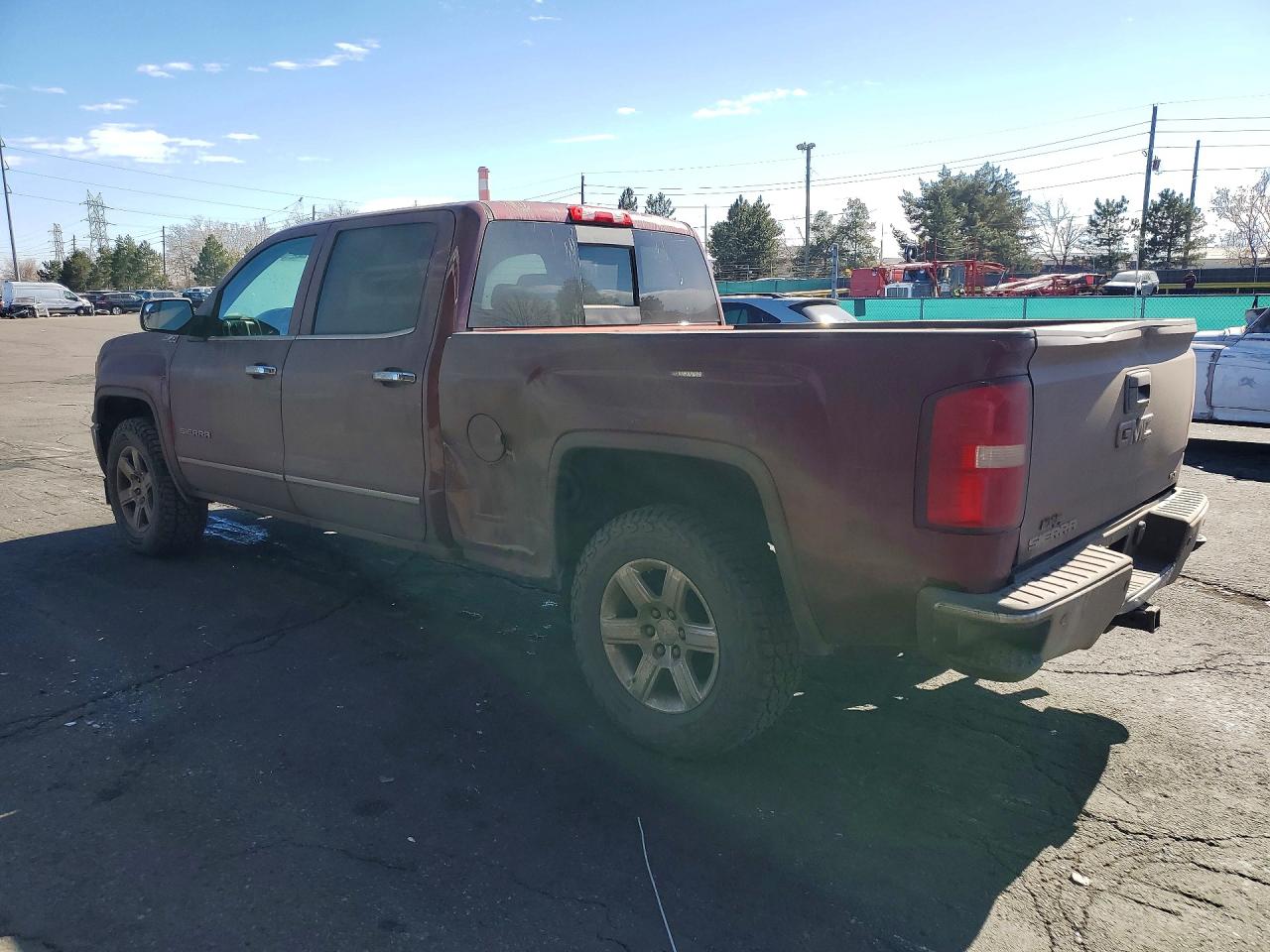 2014 Gmc Sierra K1500 Slt Maroon vin: 3GTU2VEC6EG135465