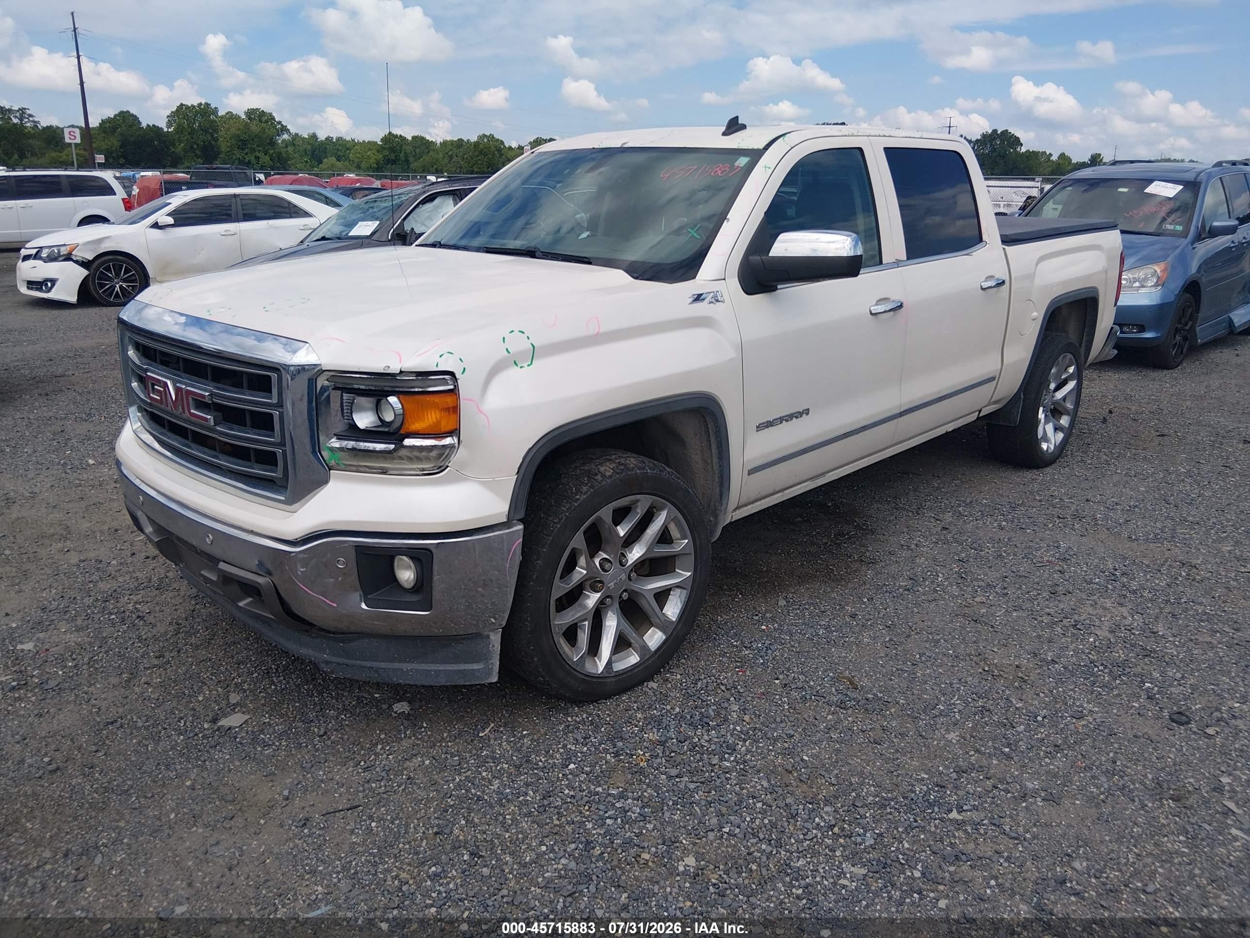2014 Gmc Sierra 1500 Slt Black vin: 3GTU2VEC6EG194614