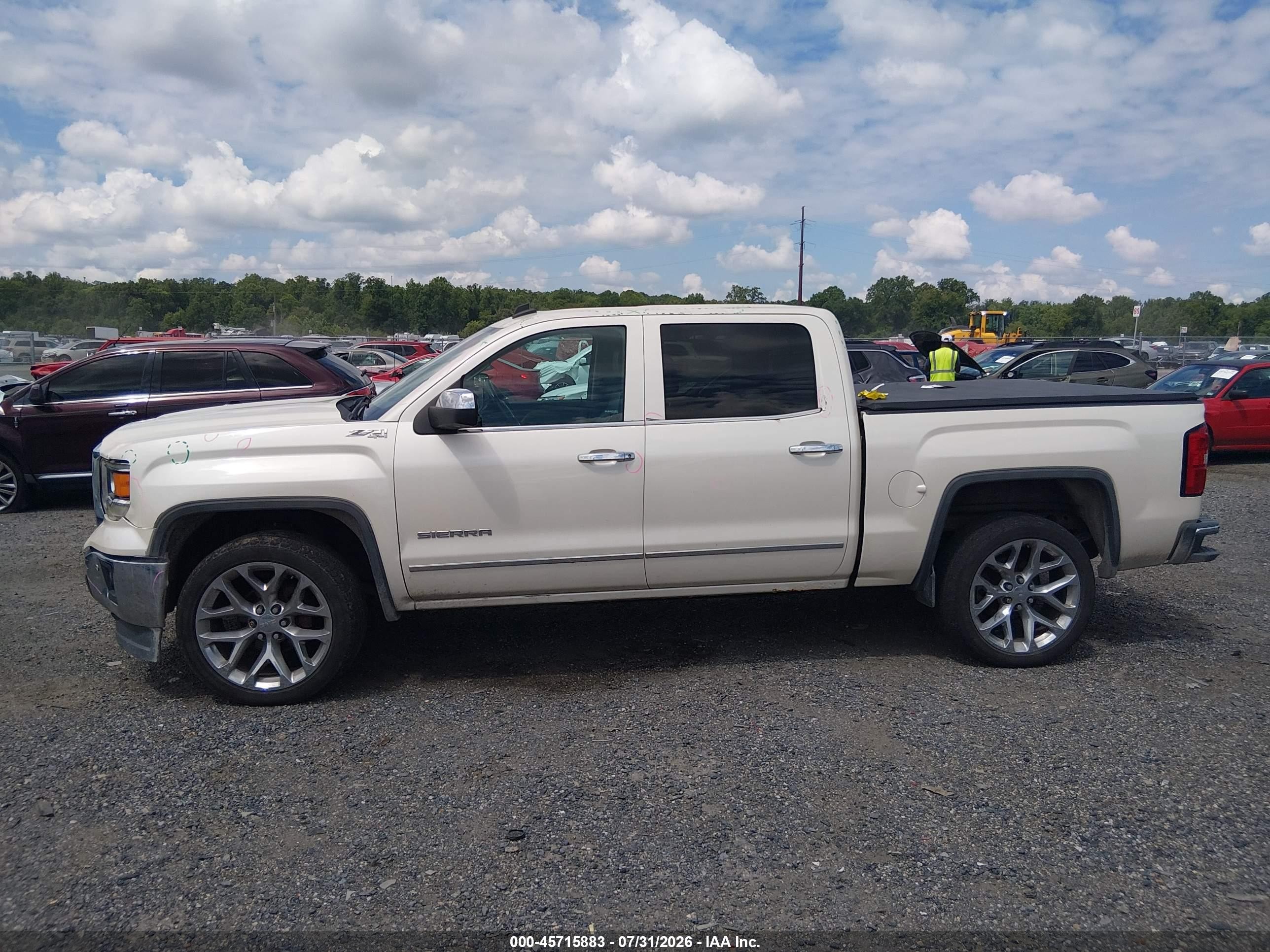 2014 Gmc Sierra 1500 Slt Black vin: 3GTU2VEC6EG194614