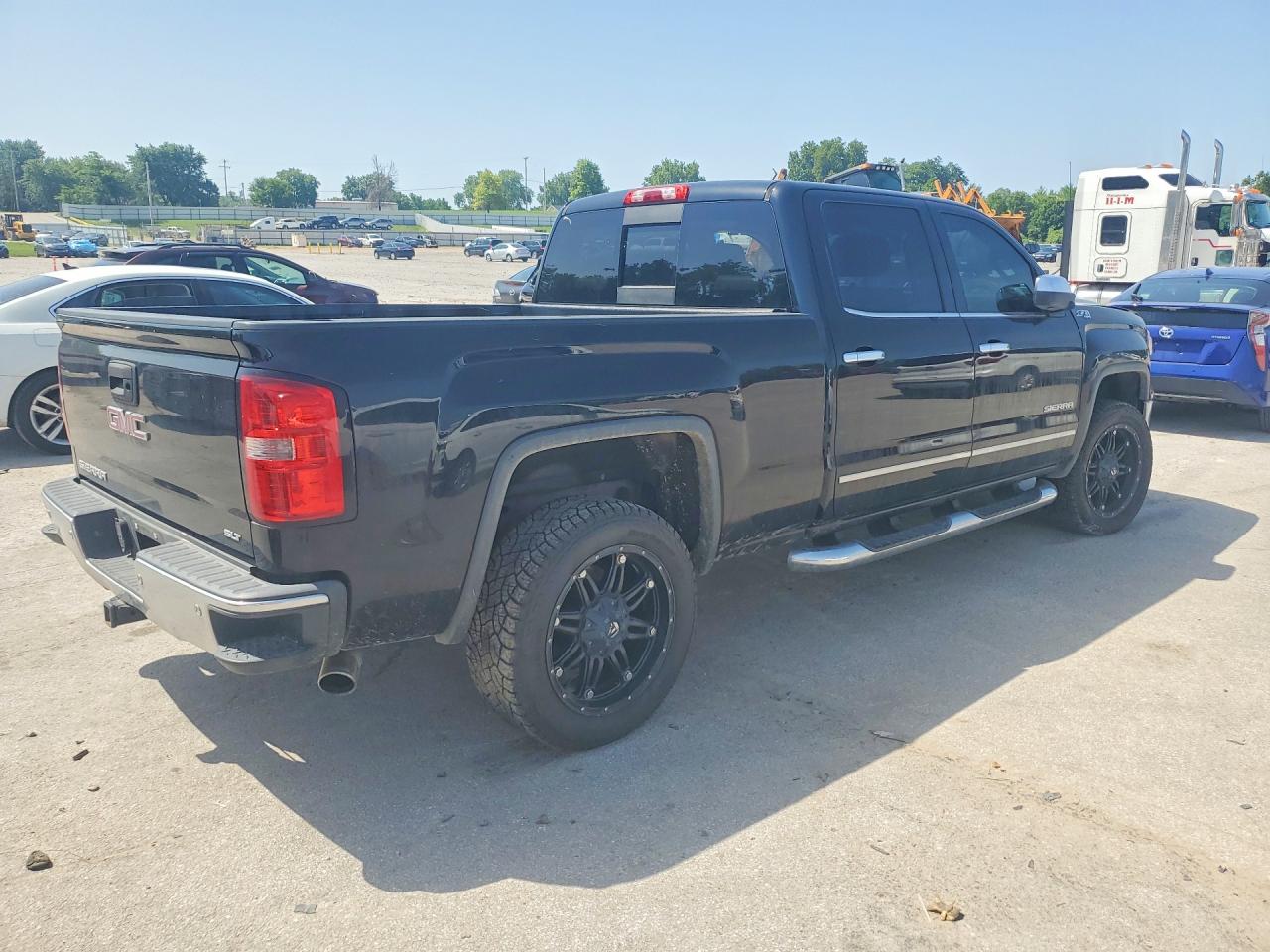 2014 Gmc Sierra K1500 Slt Black vin: 3GTU2VEC6EG241494