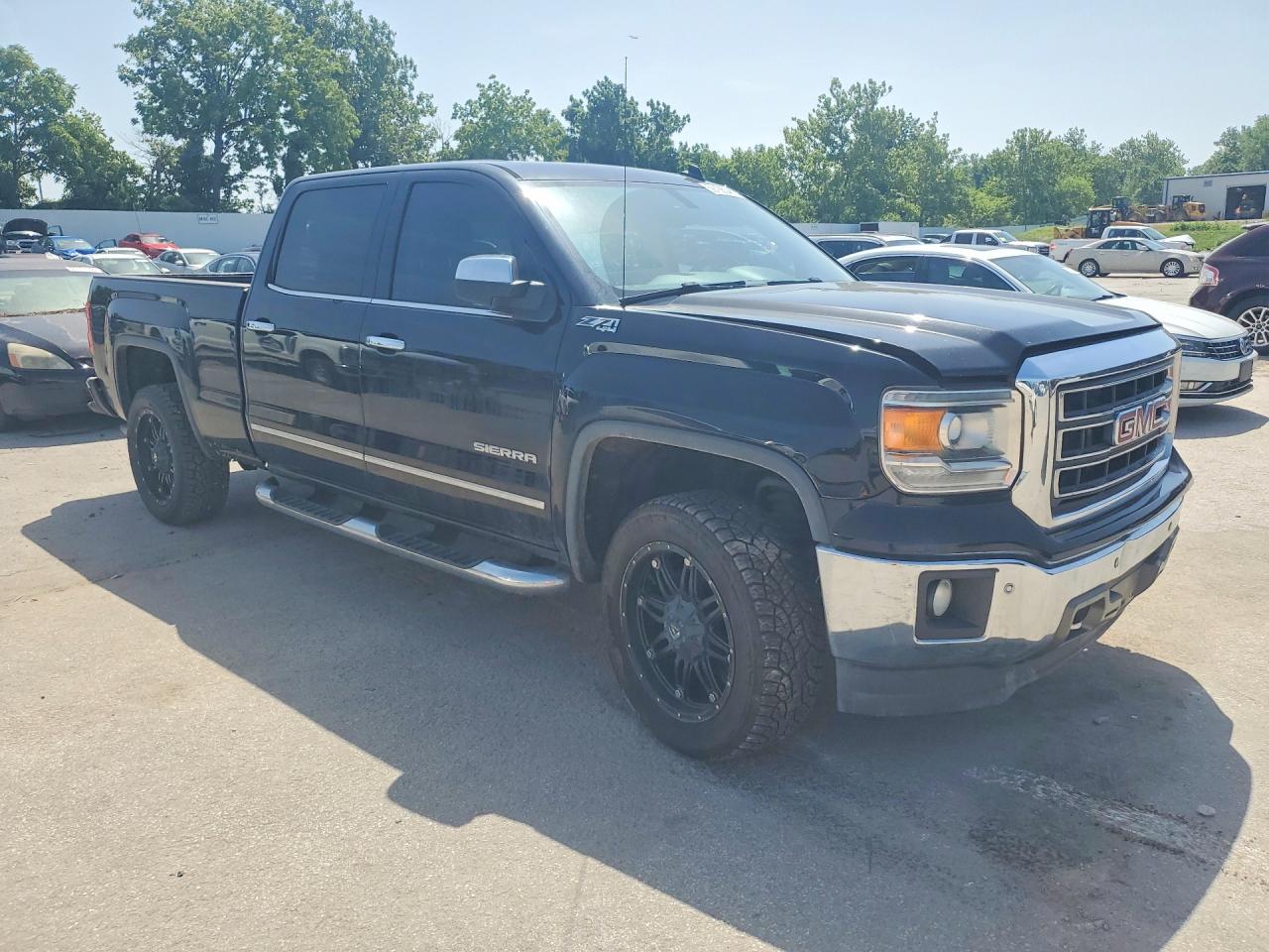 2014 Gmc Sierra K1500 Slt Black vin: 3GTU2VEC6EG241494