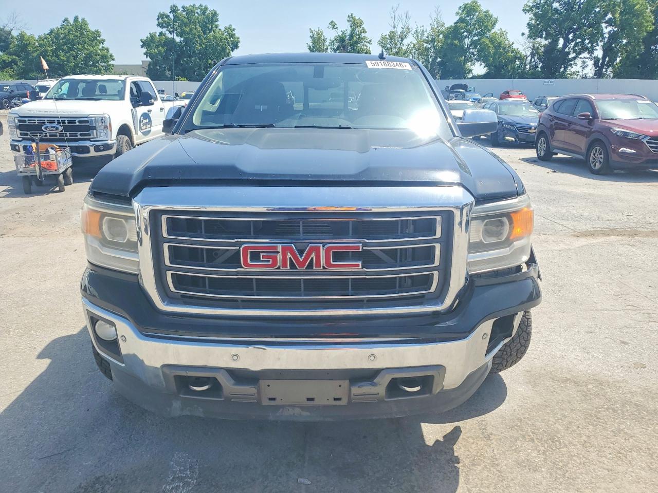 2014 Gmc Sierra K1500 Slt Black vin: 3GTU2VEC6EG241494
