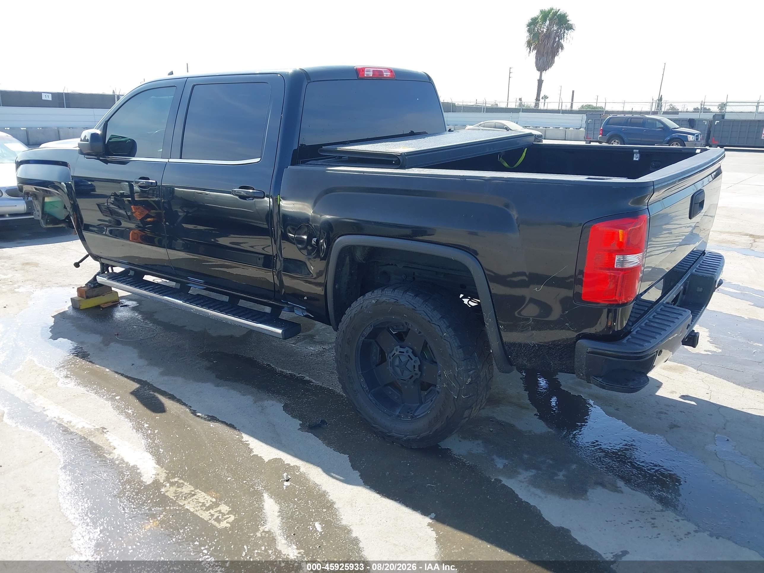 2014 Gmc Sierra 1500 Slt Black vin: 3GTU2VEC6EG418576