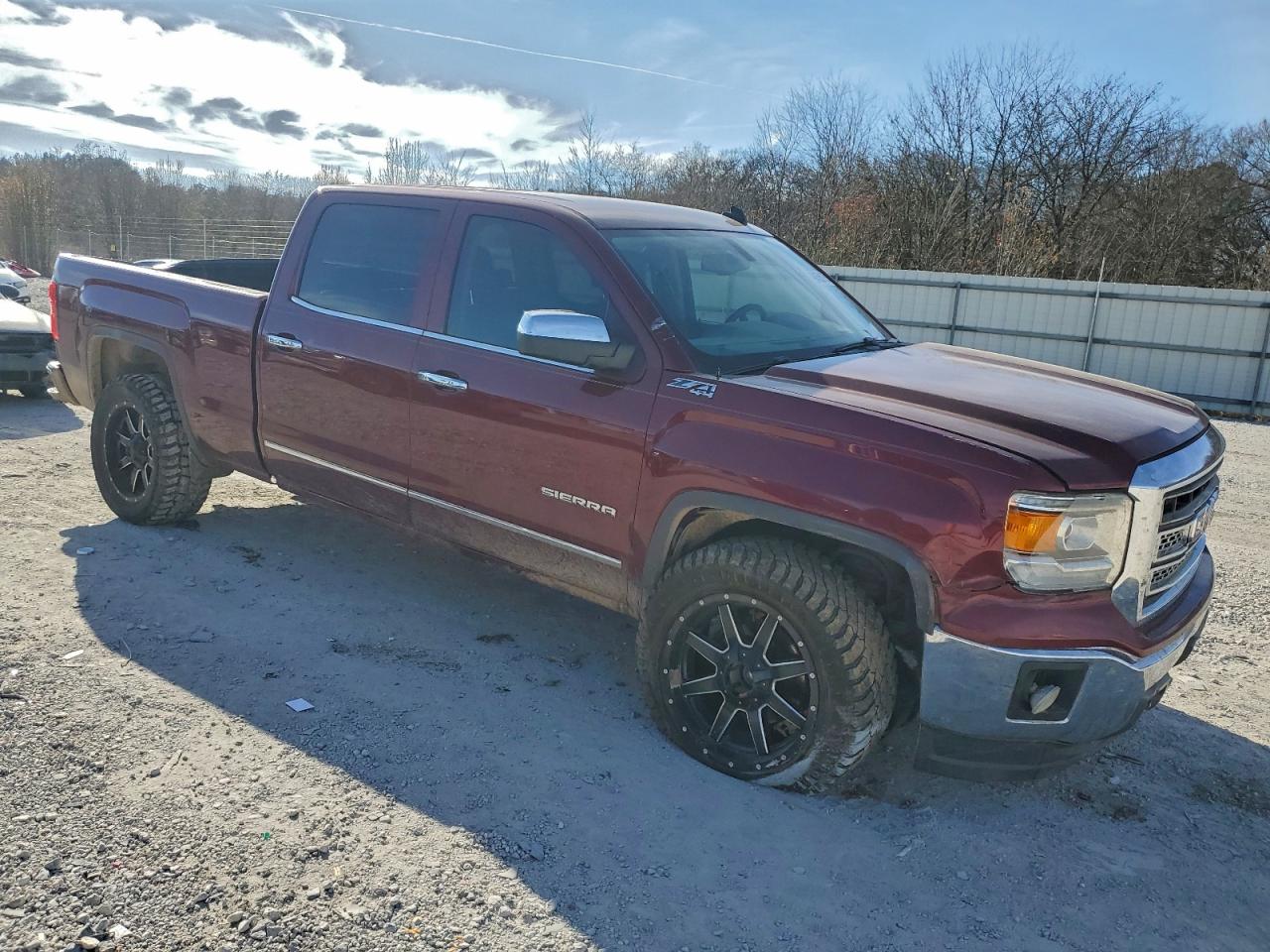 2014 Gmc Sierra K1500 Slt Maroon vin: 3GTU2VEC6EG450184
