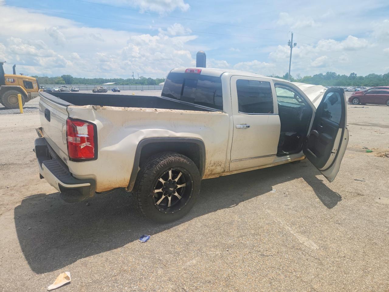 2014 Gmc Sierra K1500 Slt White vin: 3GTU2VEC6EG453795
