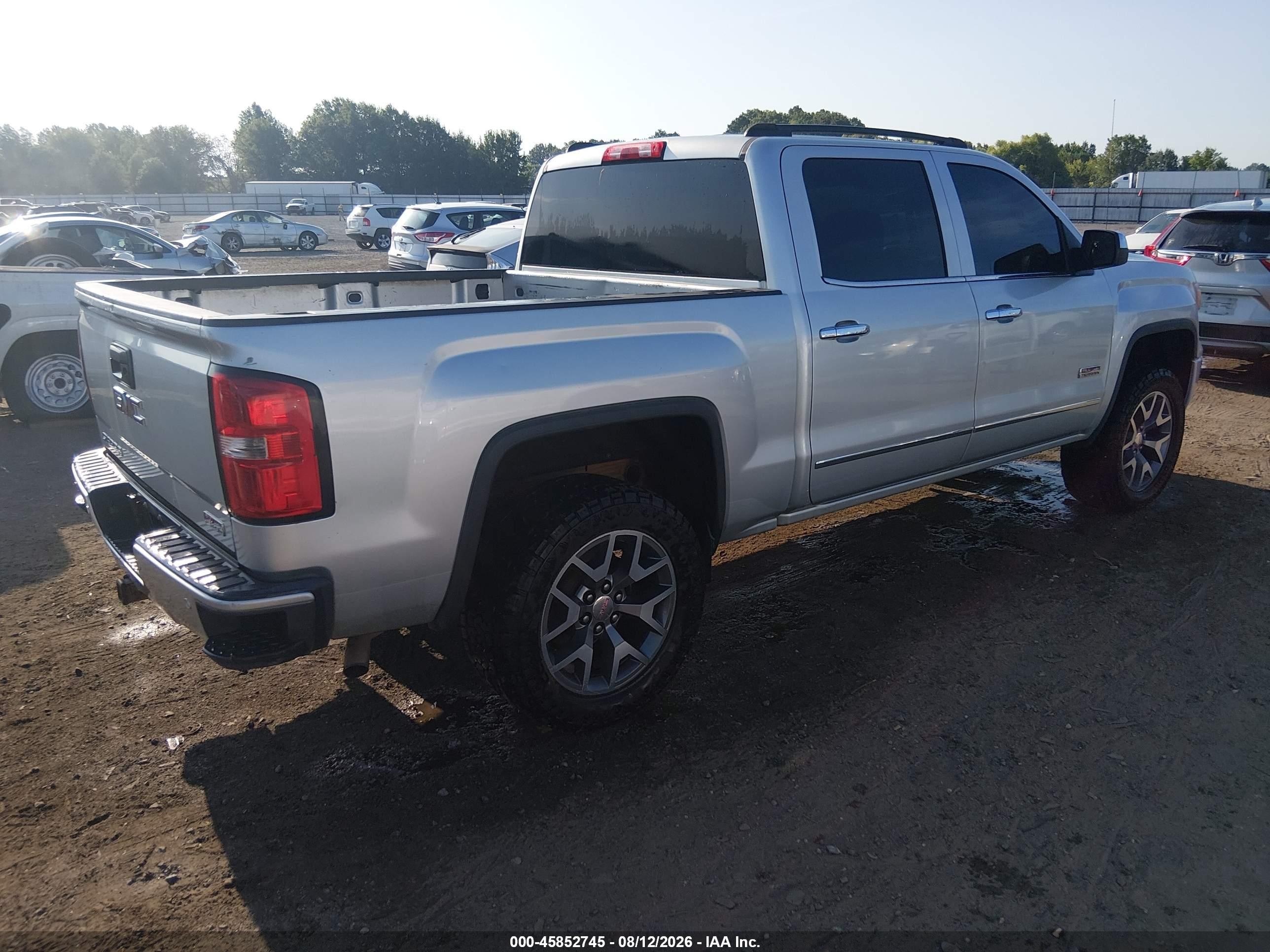 2014 Gmc Sierra 1500 Slt Серебряный vin: 3GTU2VEC6EG453828